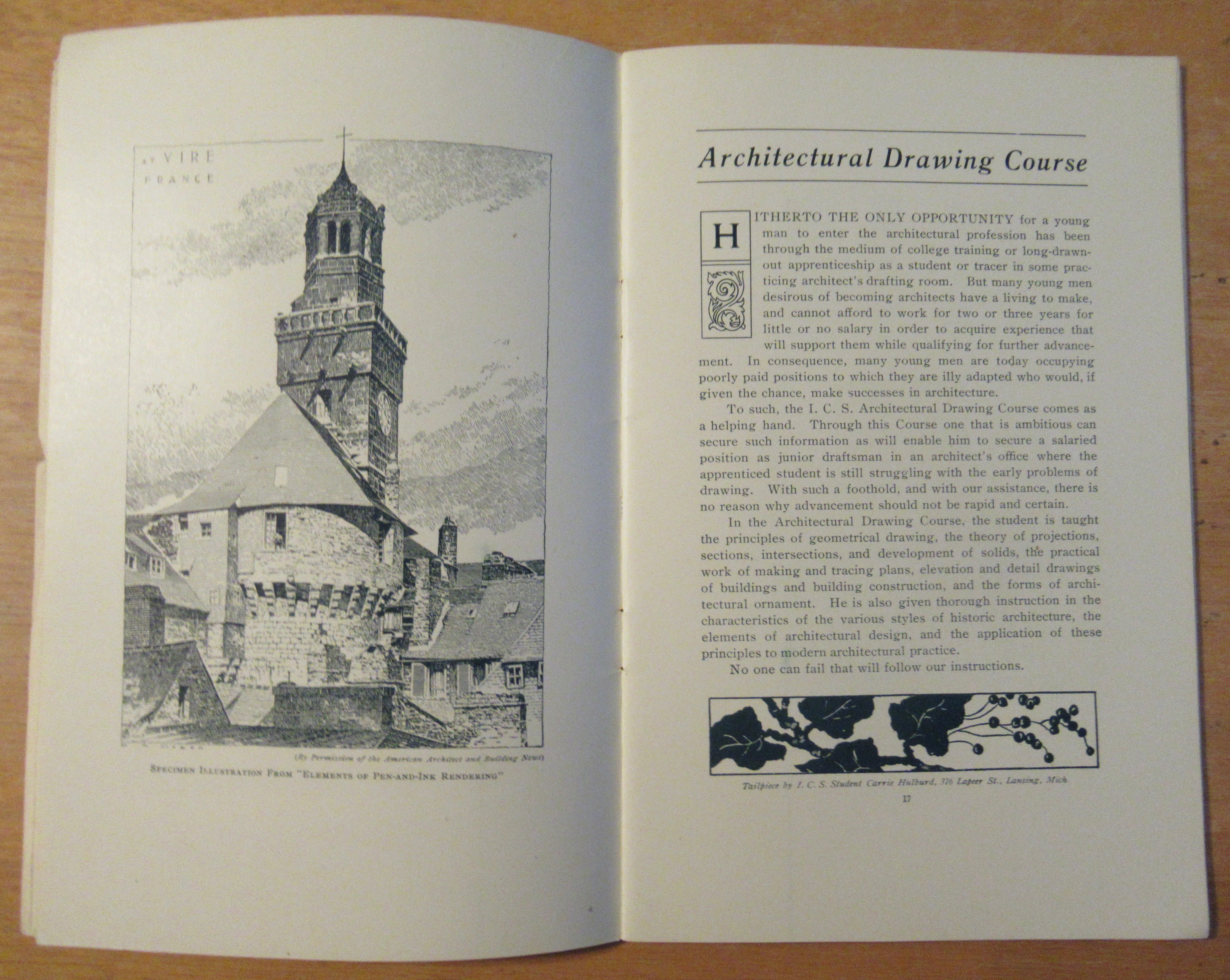1904 Department Of Arts & Crafts School Course Guide