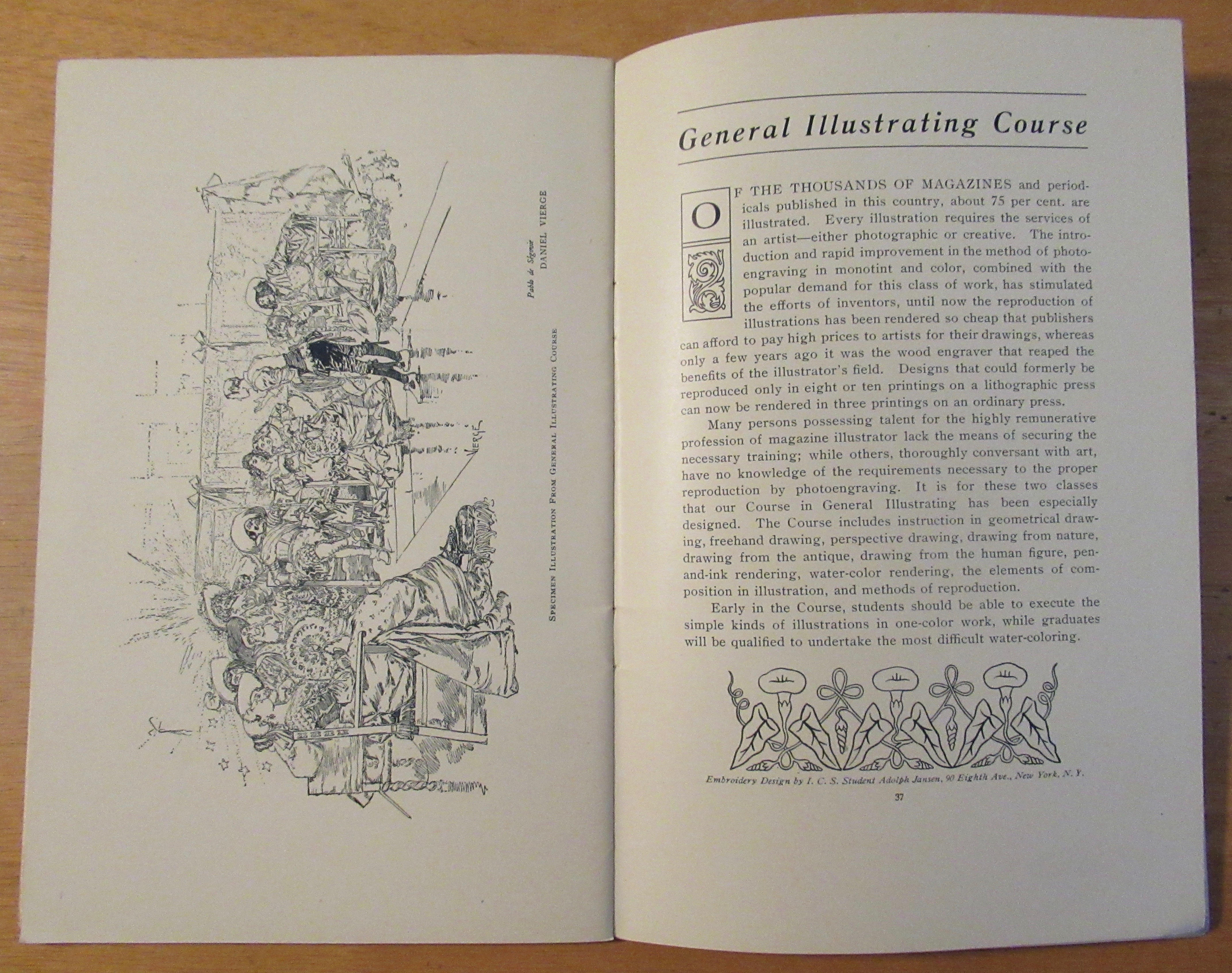 1904 Department Of Arts & Crafts School Course Guide