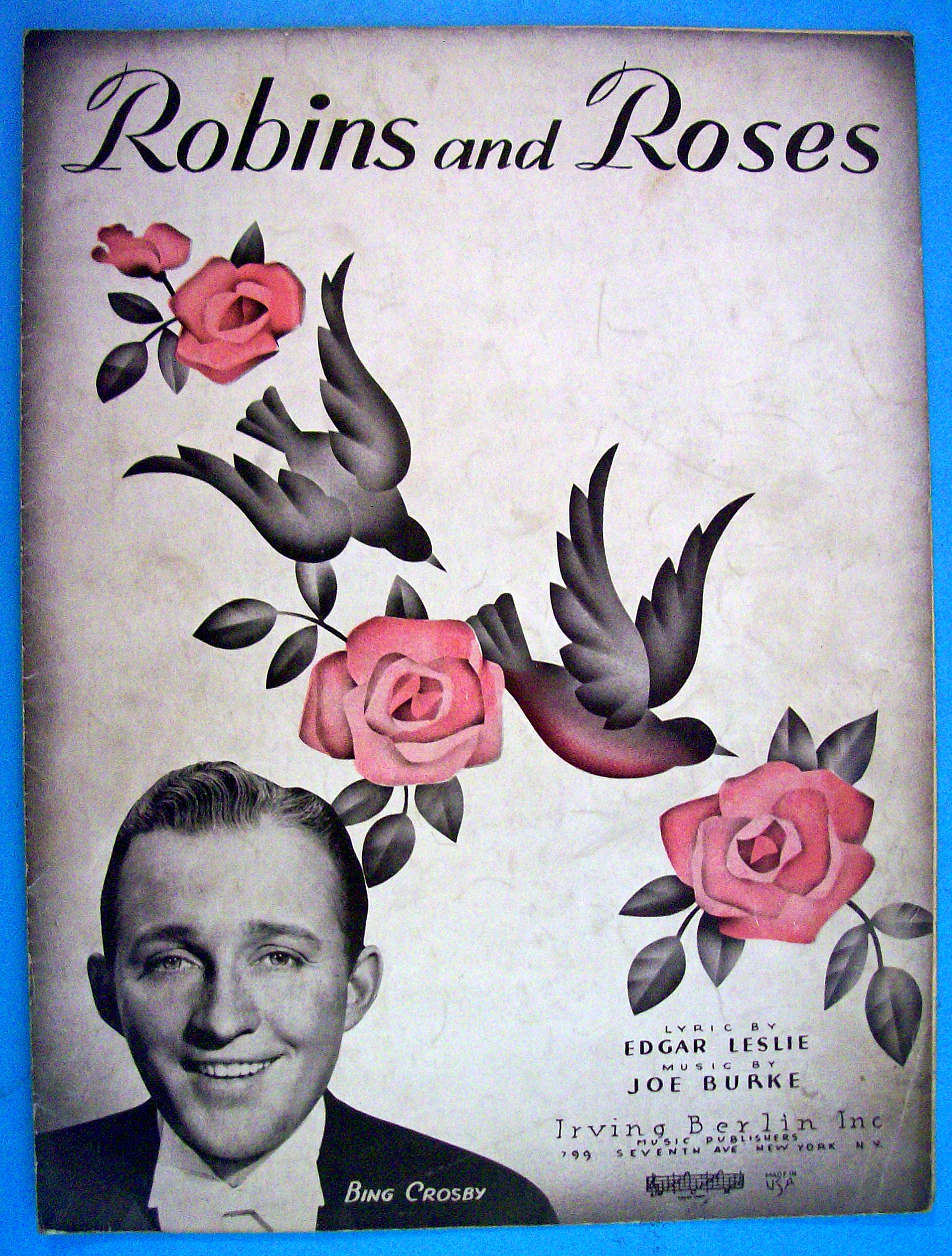 Sheet Music For 1936 Robins And Roses (Bing Crosby)