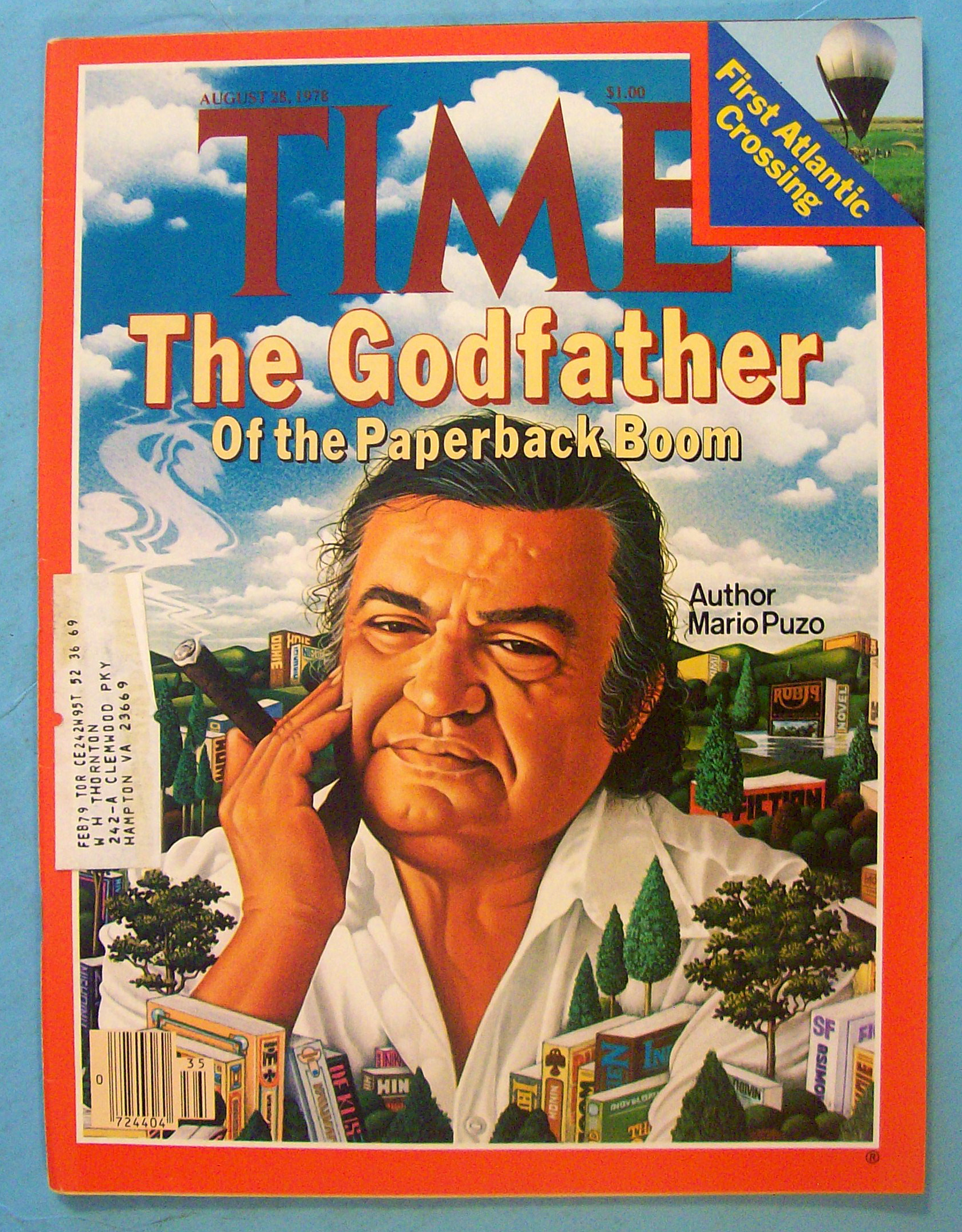 Time Magazine August 28, 1978 Mario Puzo: The Godfather