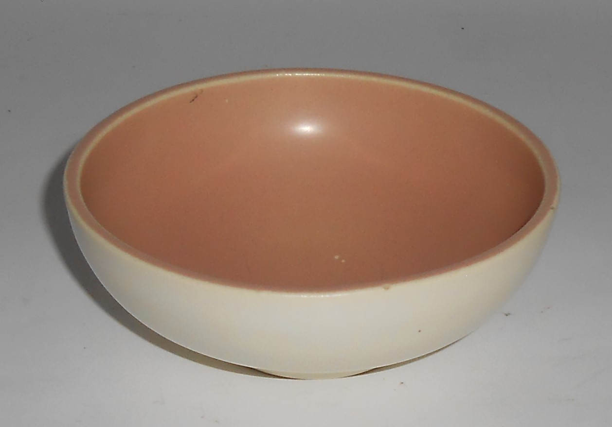 Catalina Pottery Rancho Ware Duotone Satin Coral/Ivory
