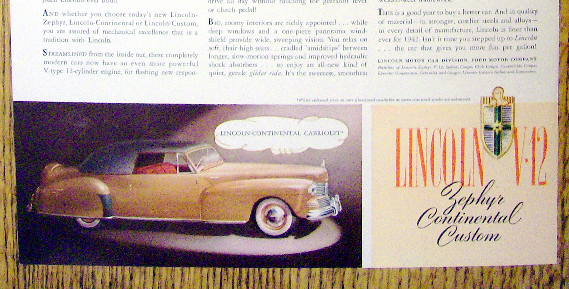 1941 Lincoln Zephyr V-12