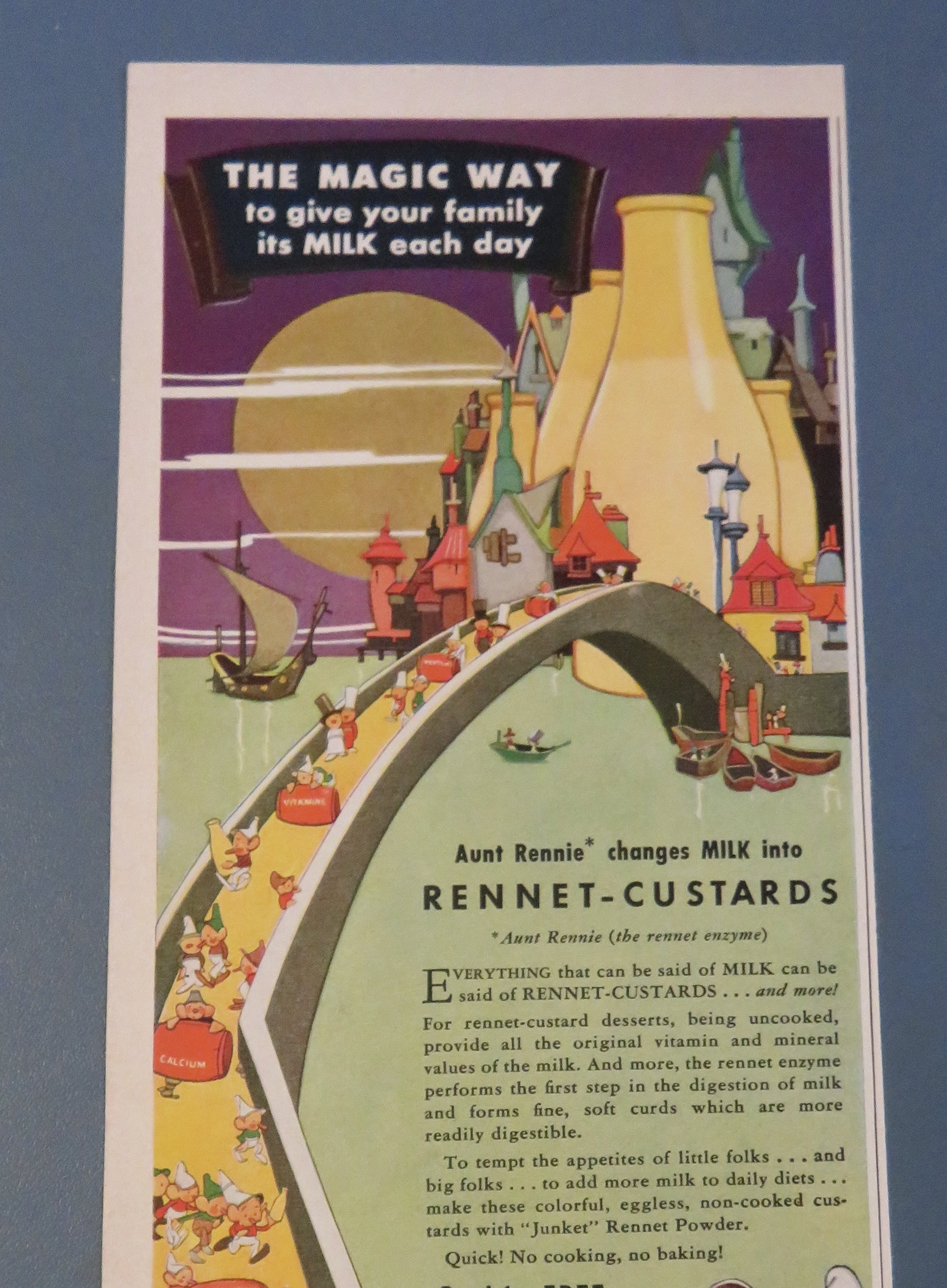 1943 Junket Rennet Powder with The Magic Way