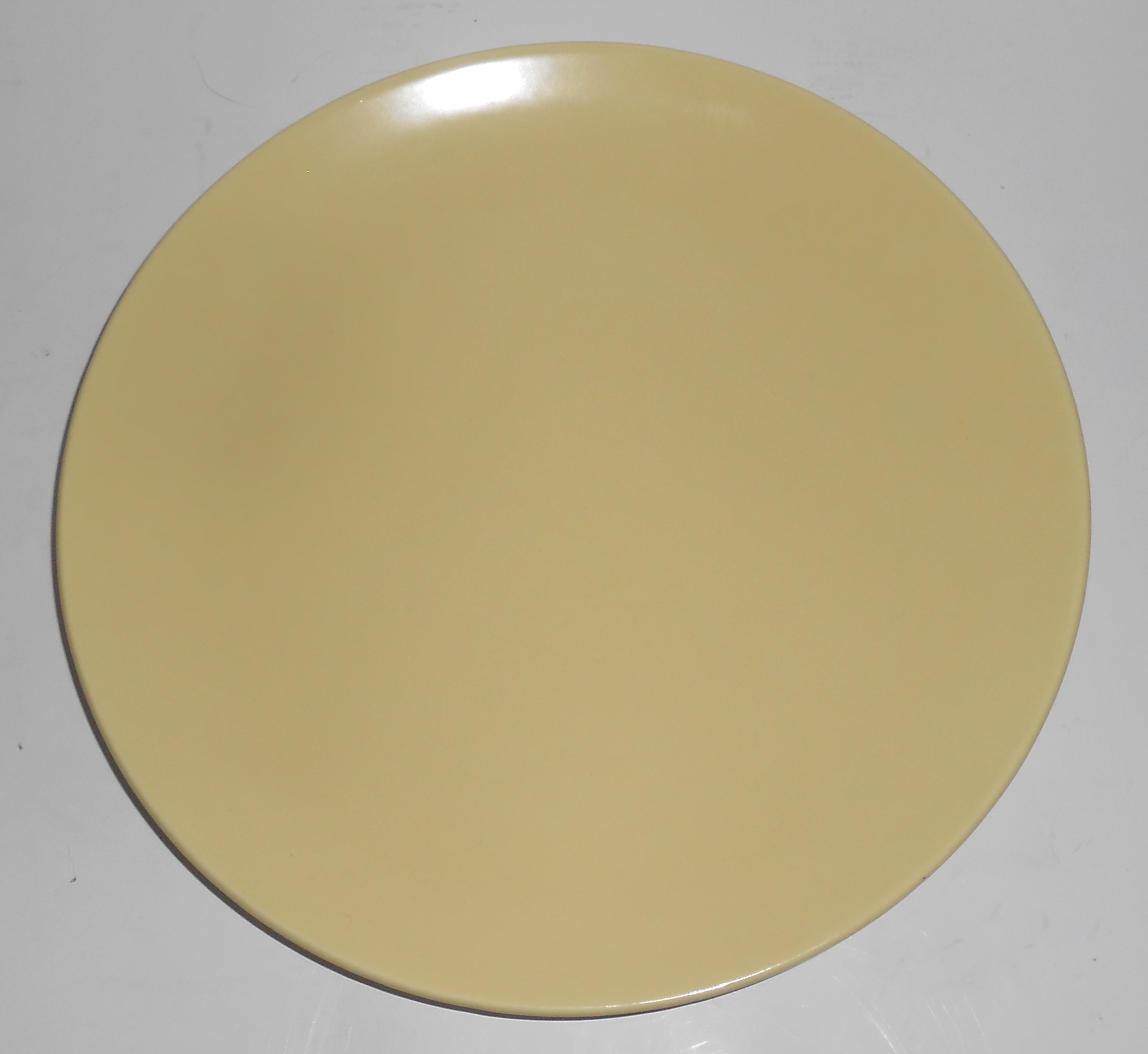 Catalina Pottery Rancho Ware Yellow/Ivory Duotone Din