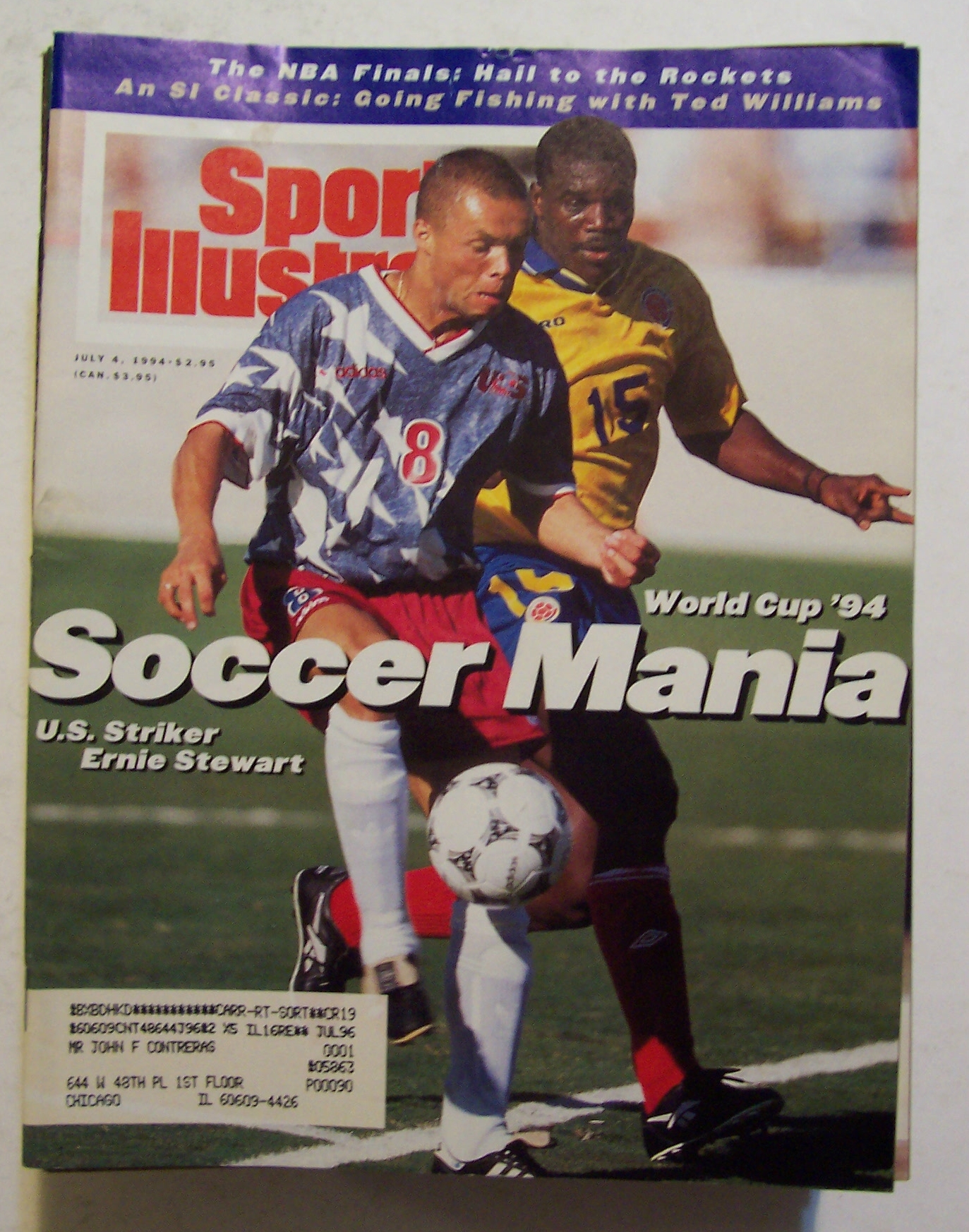Sports Illustrated Magazine-July 4, 1994-Ernie Stewart