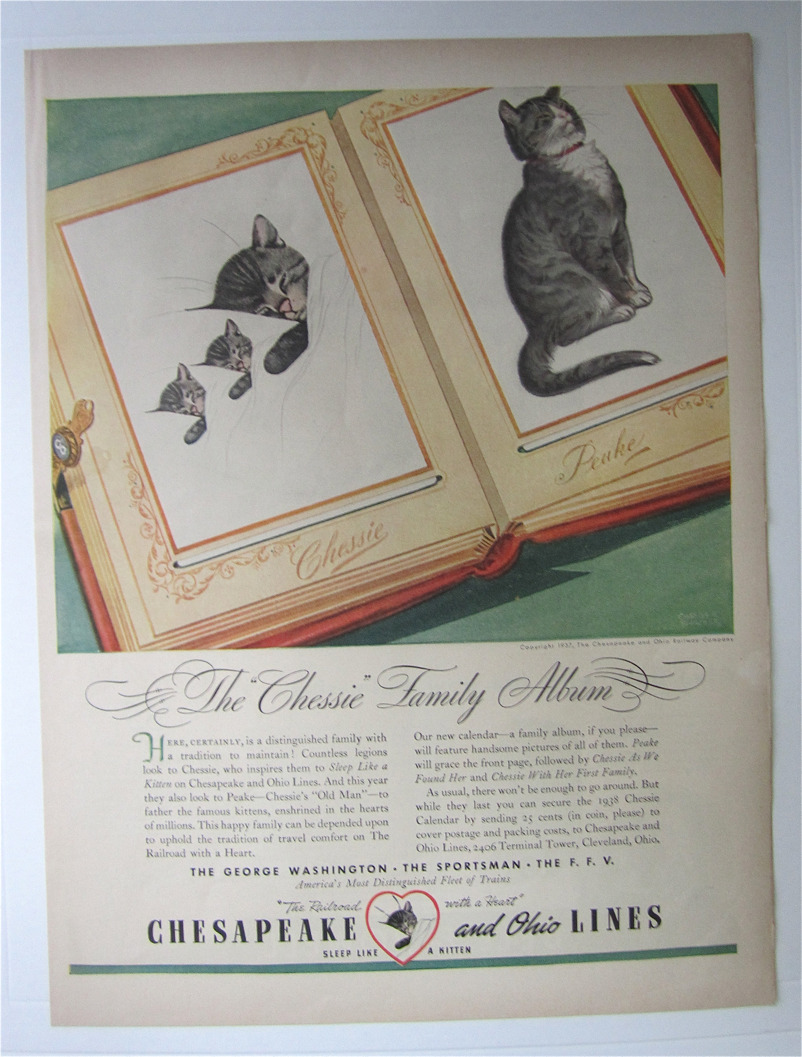 1937 Chesapeake & Ohio Lines with Chessie Family Album