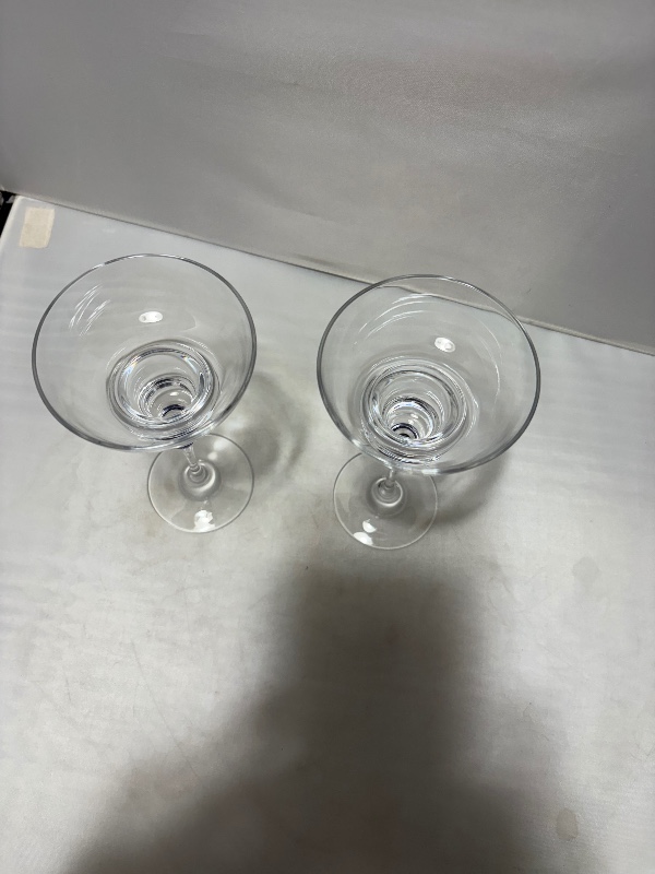 Venise Saphire Tear Drop Single Light Candleholder 2pc set by Cristal D'arques Durand France