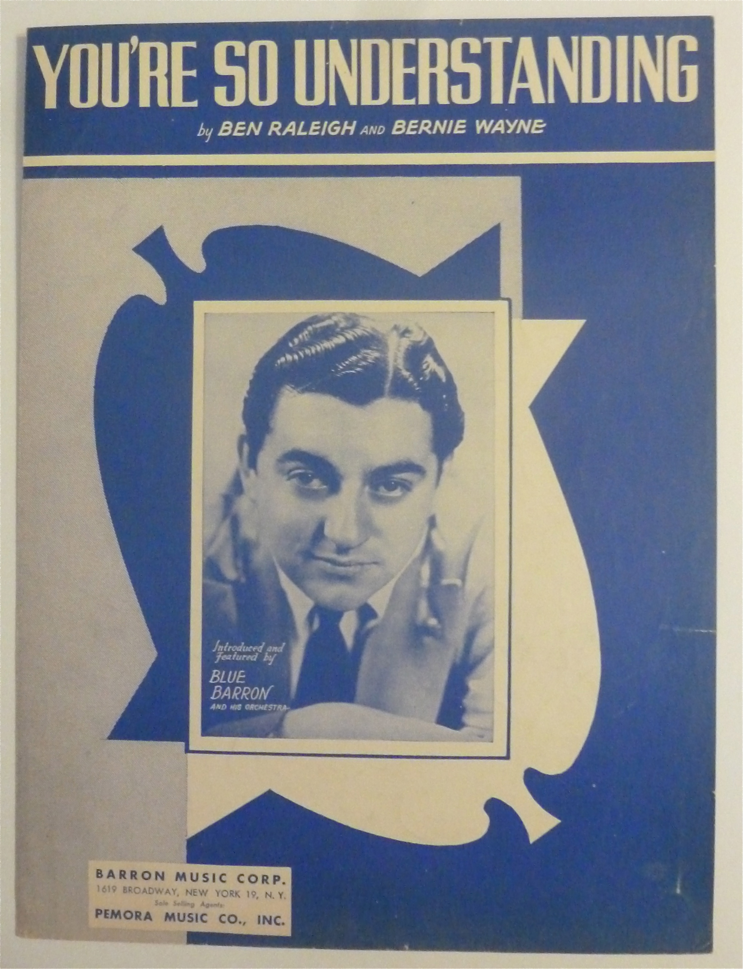 Sheet Music For 1949 You're So Understanding