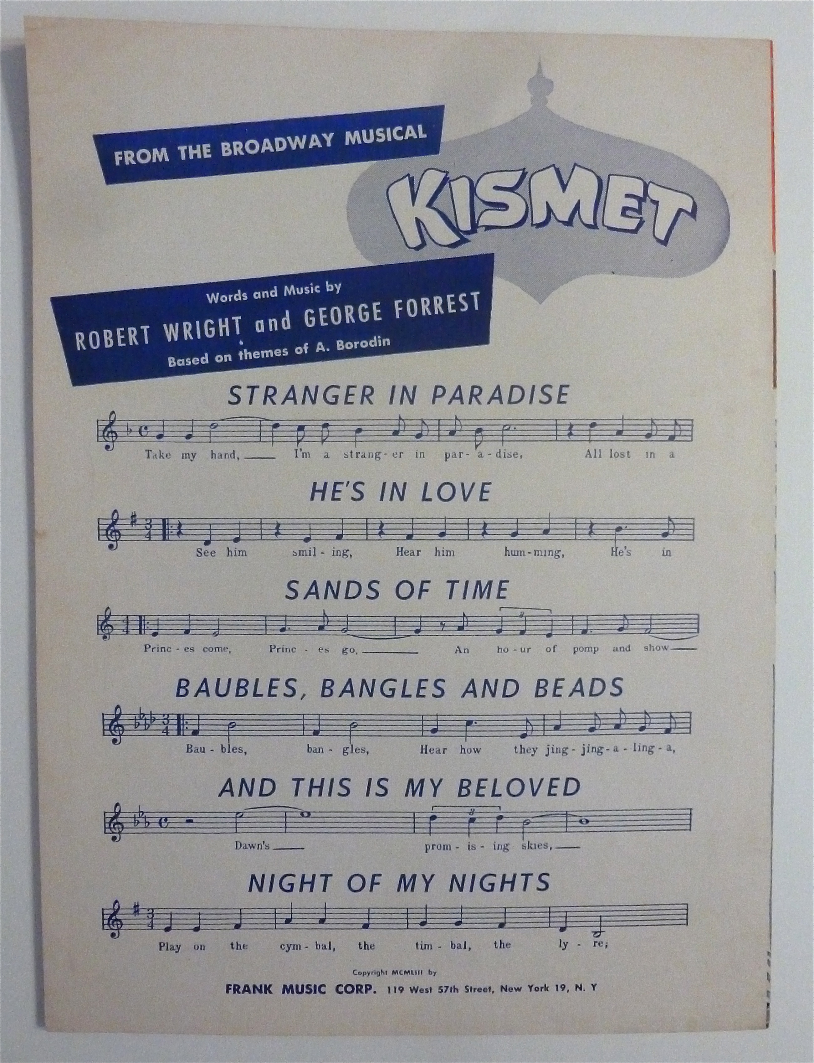 Sheet Music For 1954 Hernando's Hideaway
