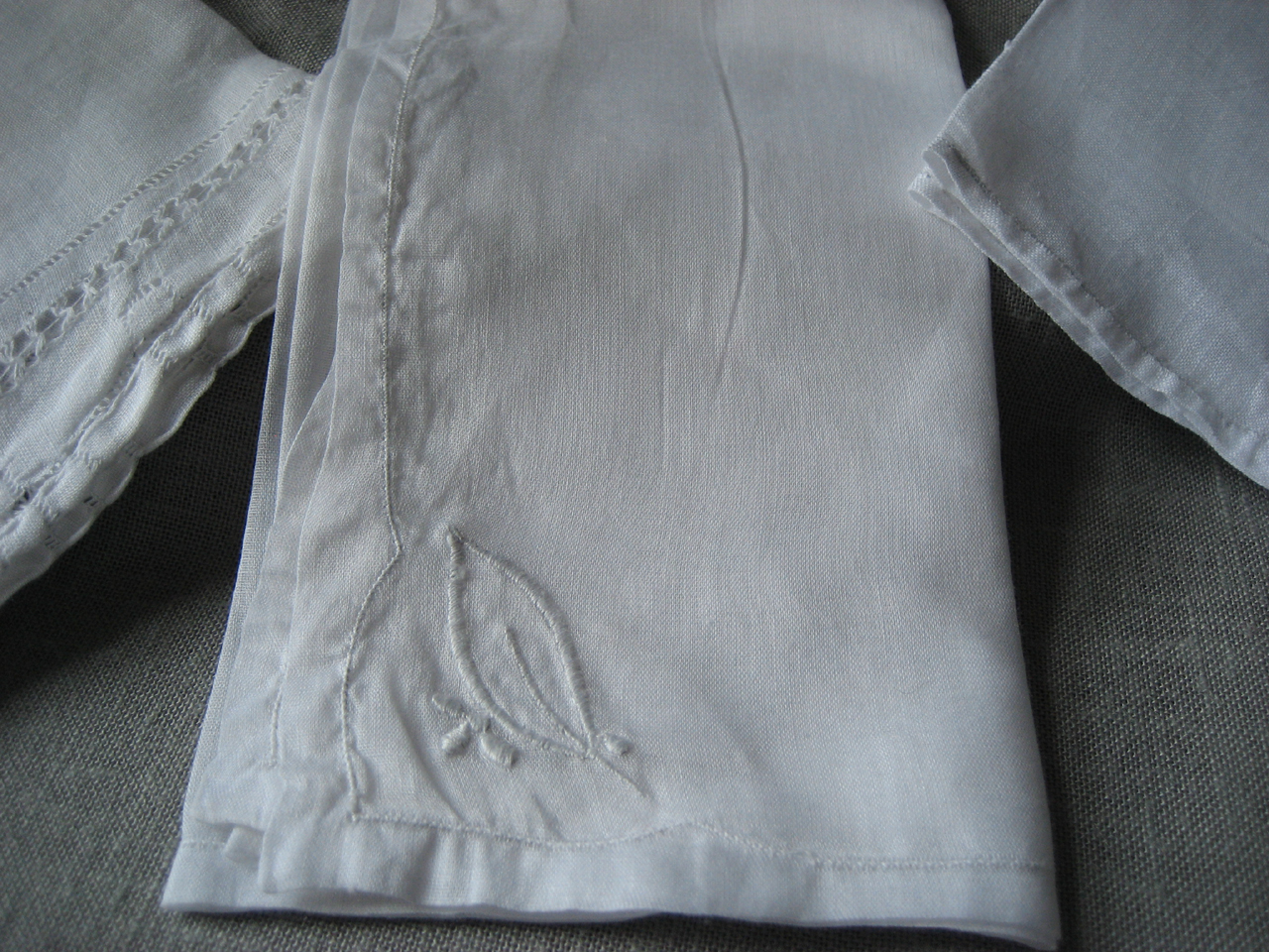 Four Linen Handkerchiefs
