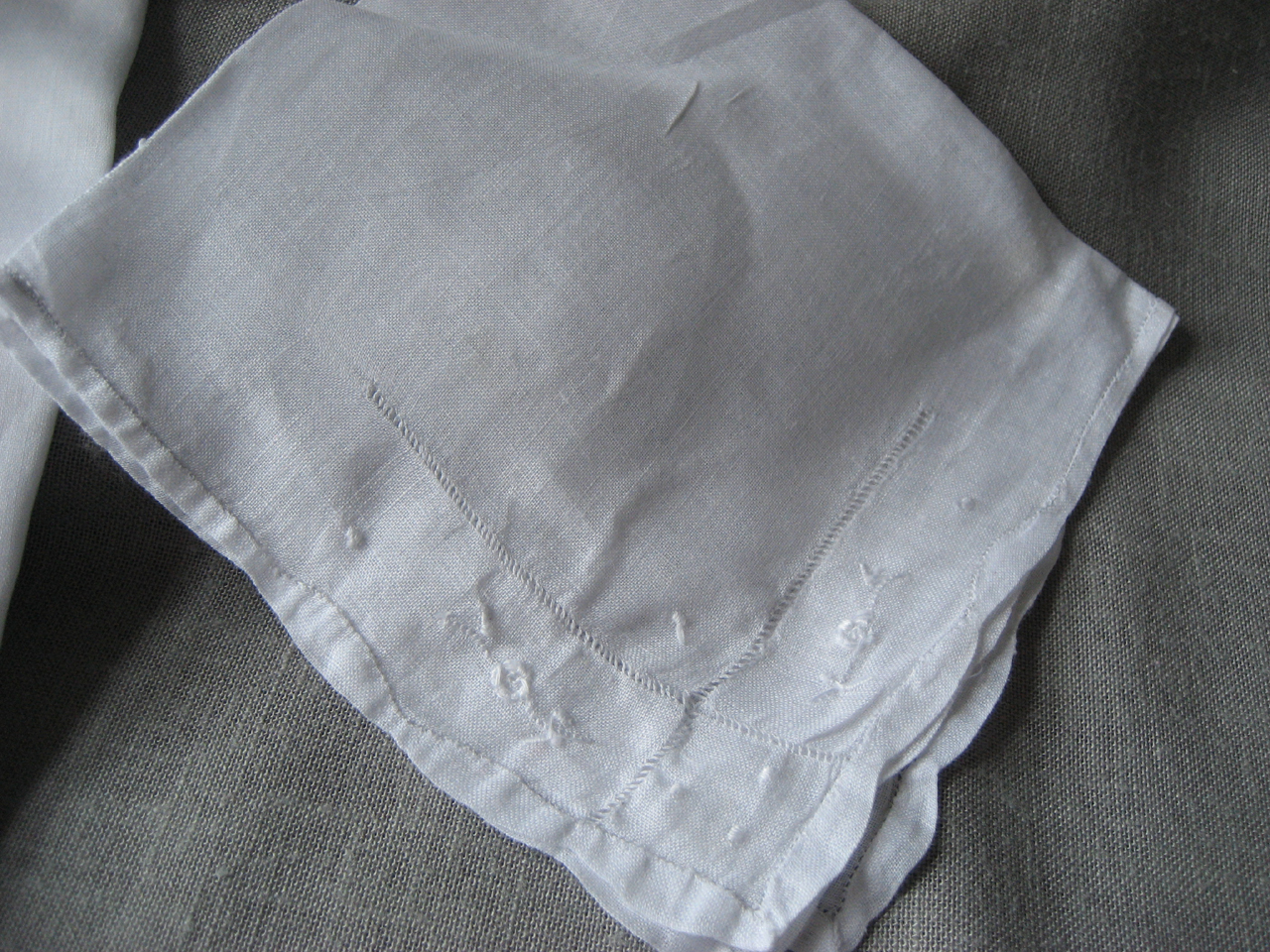 Four Linen Handkerchiefs