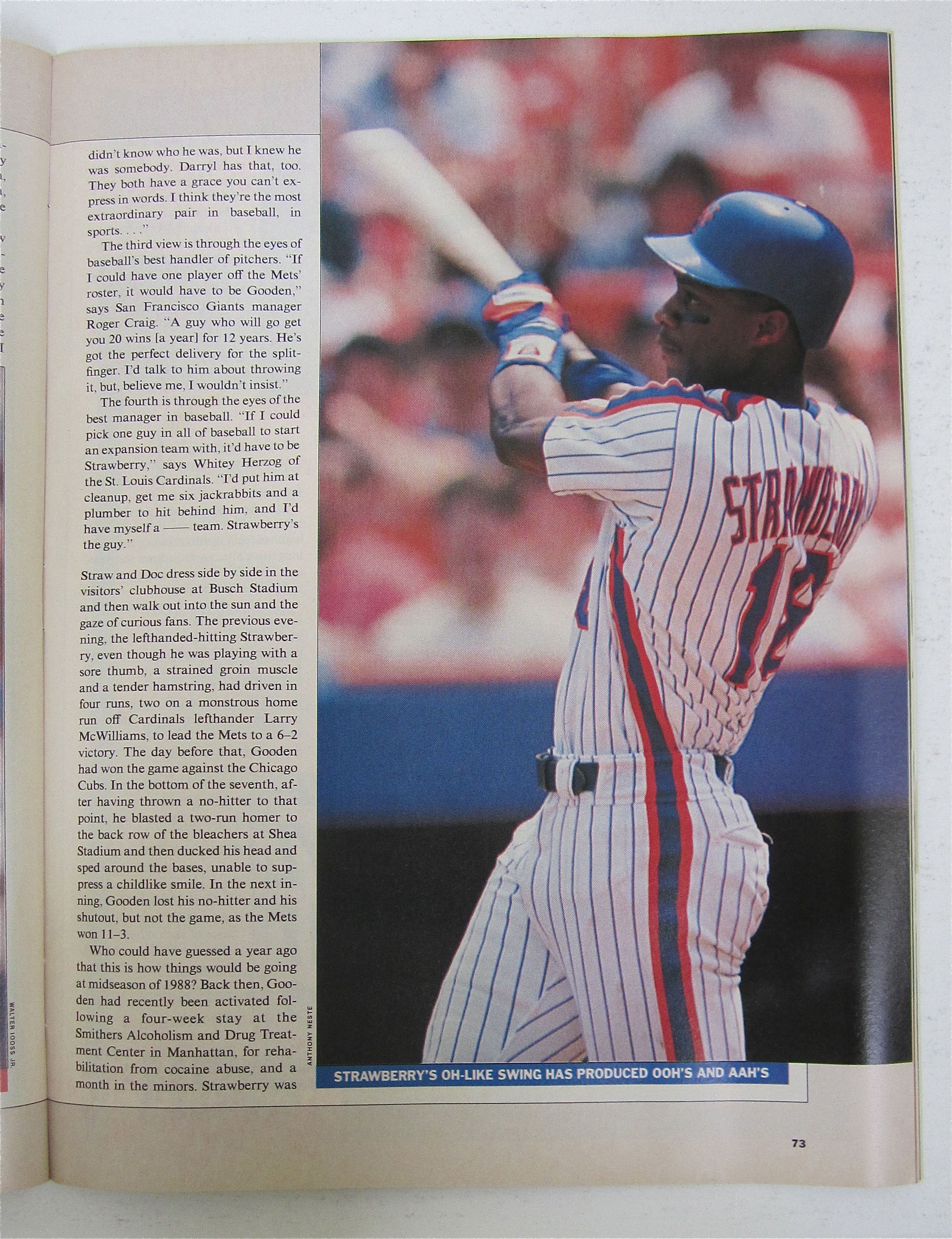 Sports Illustrated-July 11, 1988-Darryl Strawberry