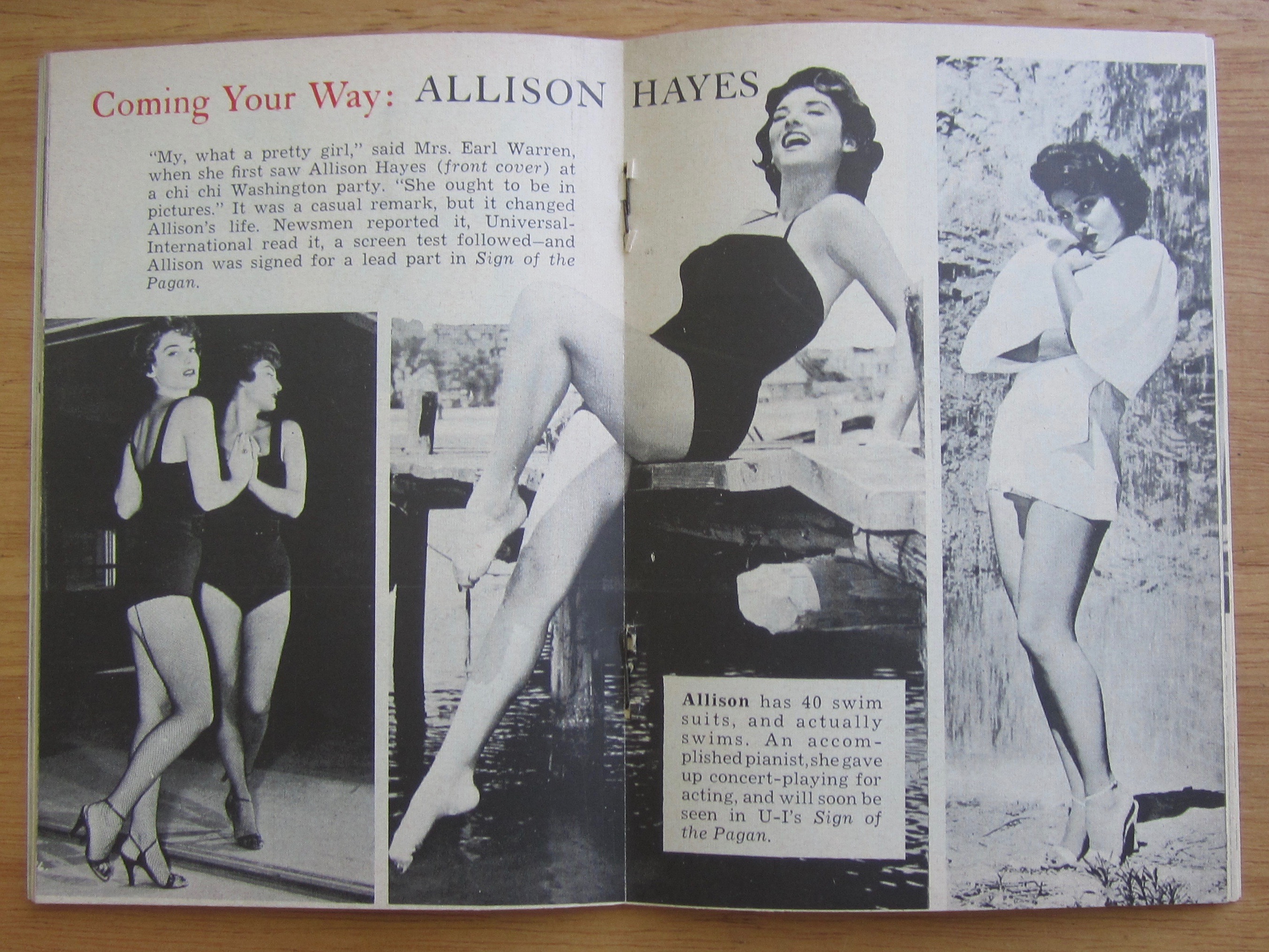 Tempo Magazine October 25, 1954 Allison Hayes