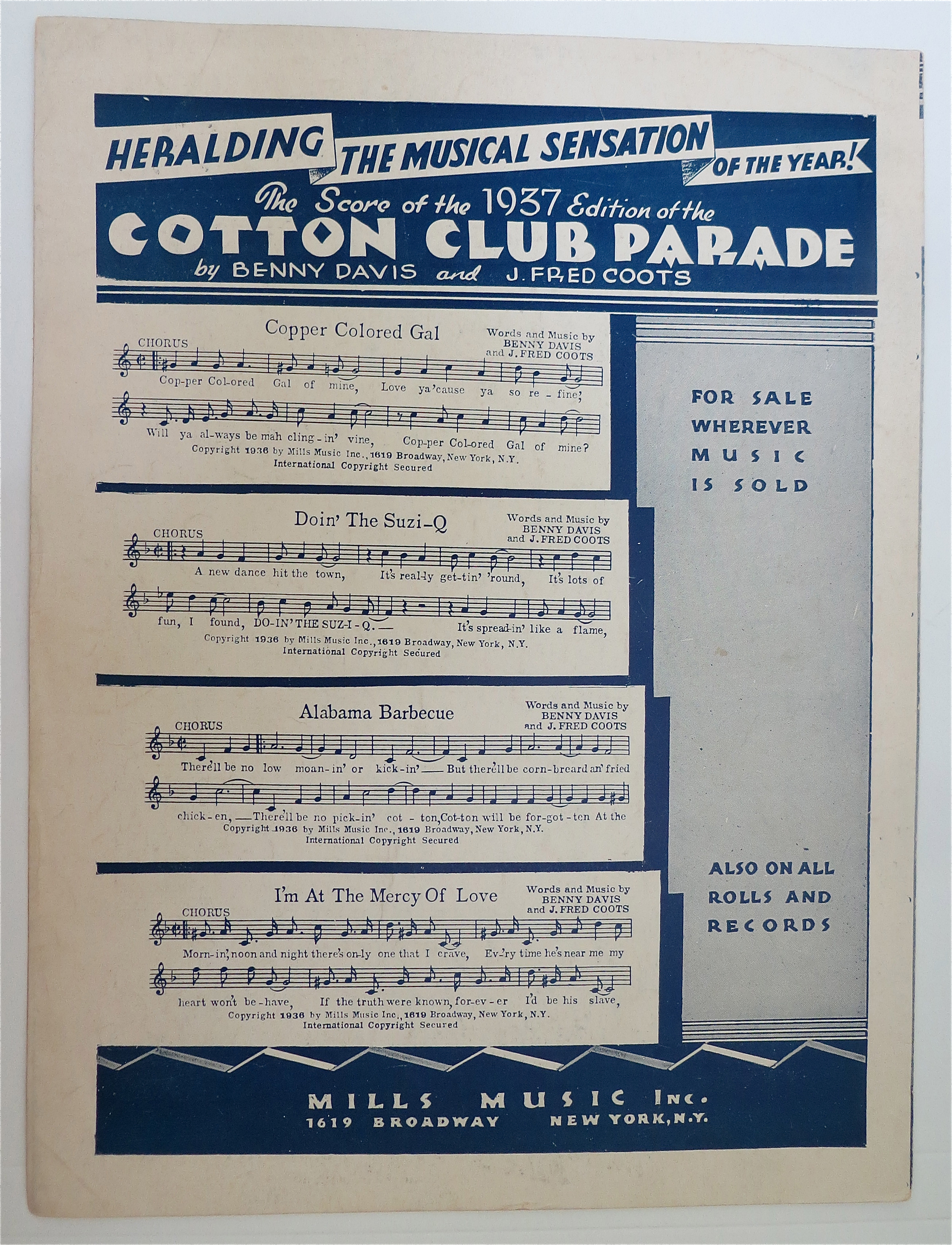 Sheet Music For 1934 I'm Gettin' Sentimental Over You