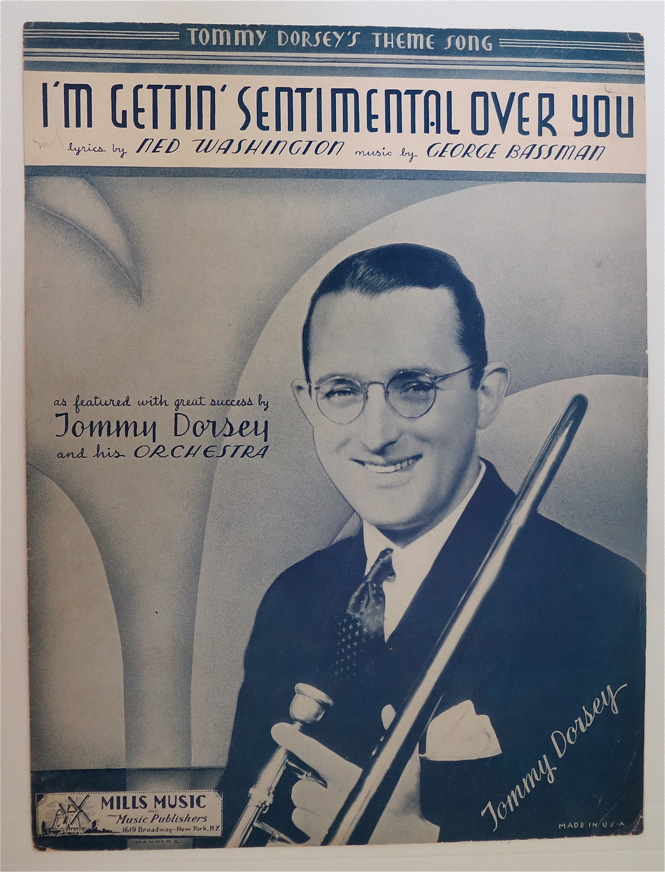 Sheet Music For 1934 I'm Gettin' Sentimental Over You