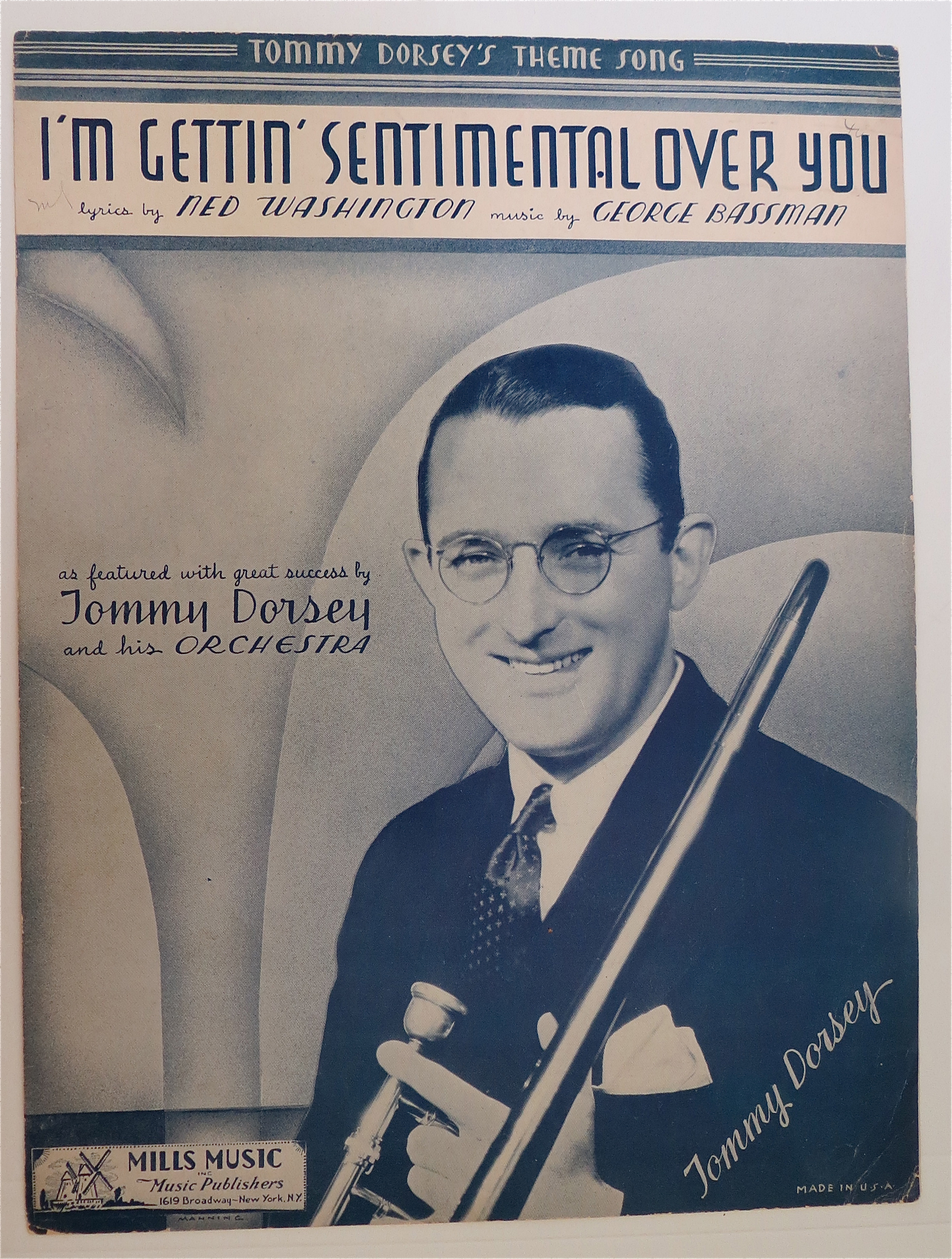 Sheet Music For 1934 I'm Gettin' Sentimental Over You