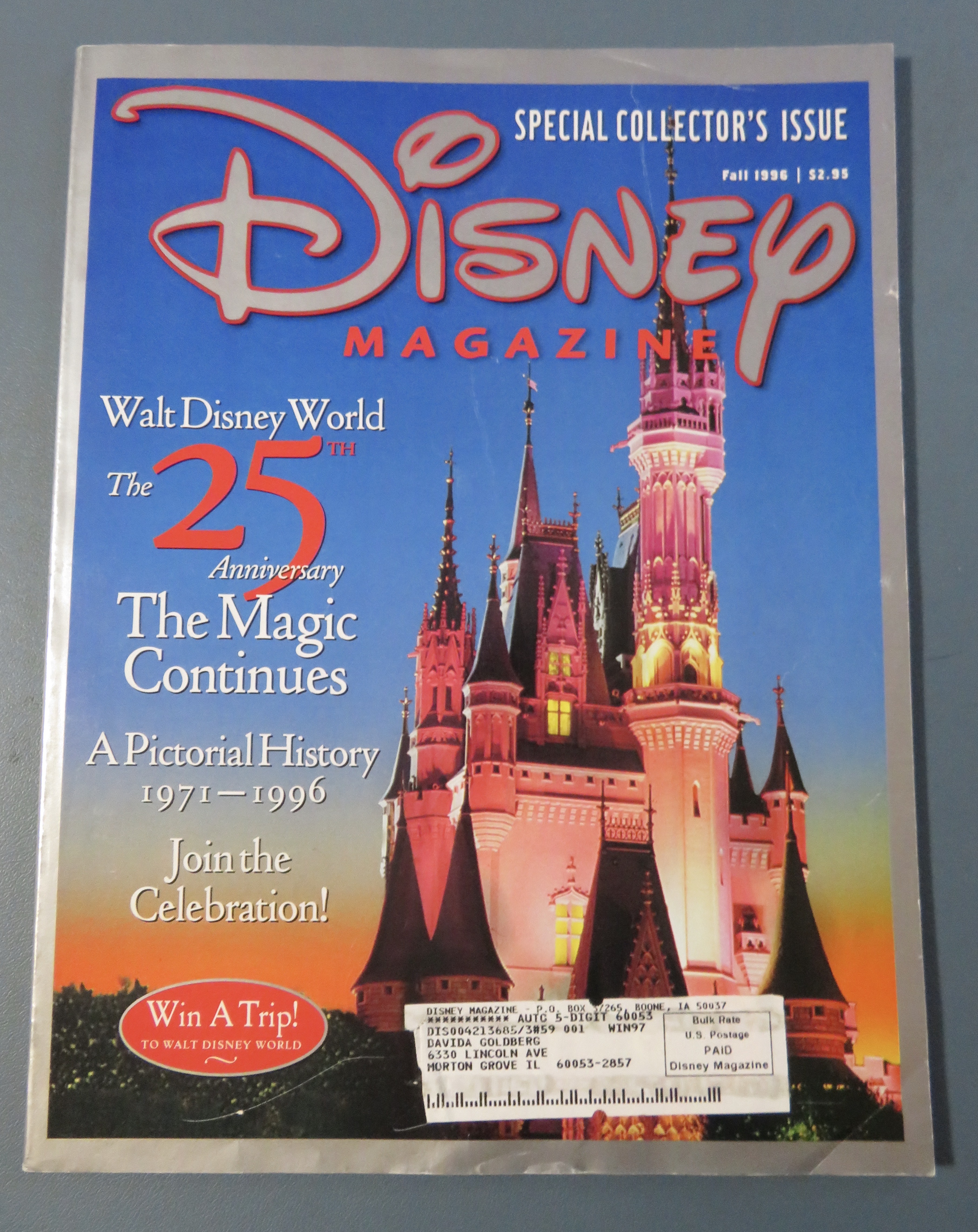 The Disney Magazine Fall 1996 25th Anniversary