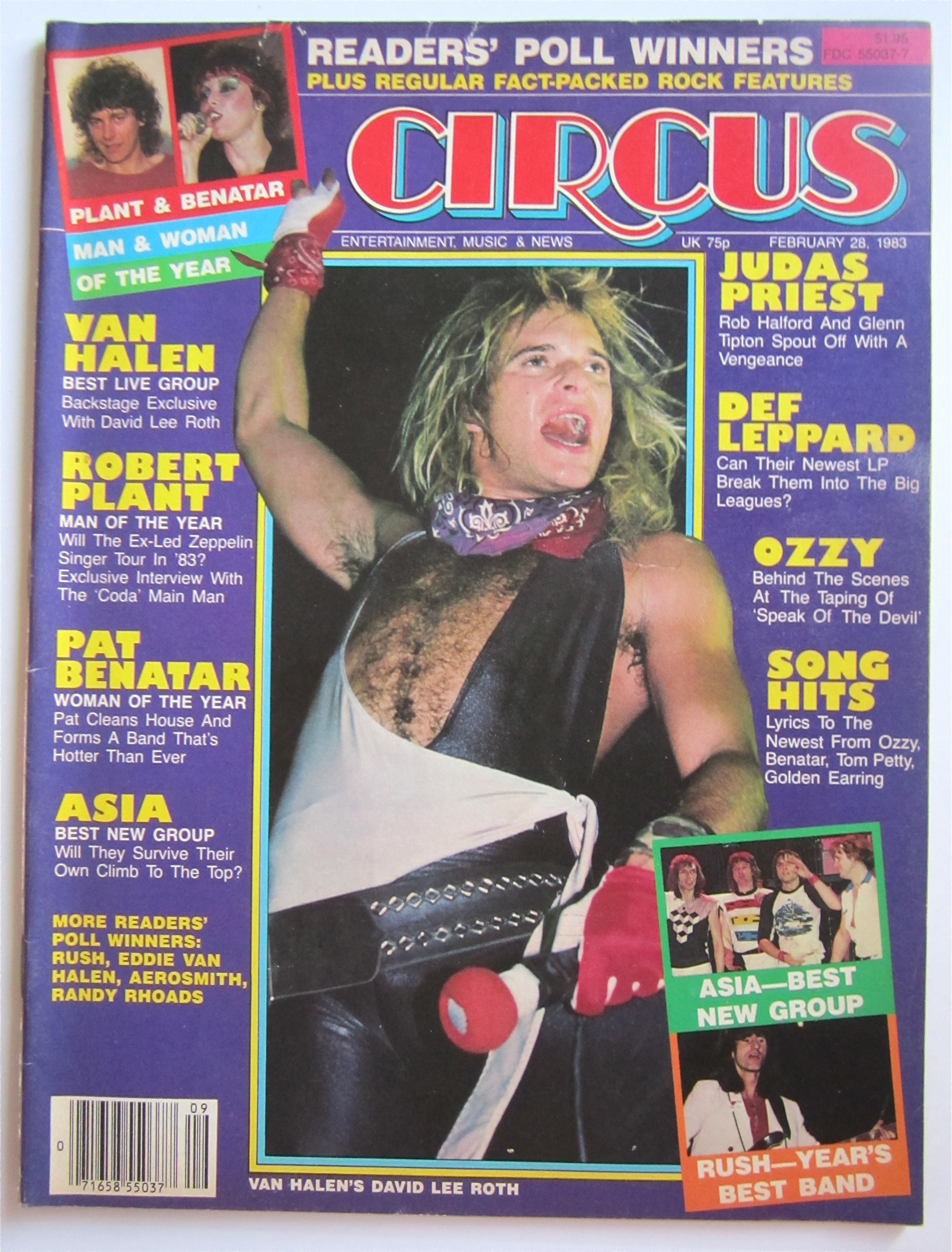 Circus Magazine February 28, 1983 Van Halen