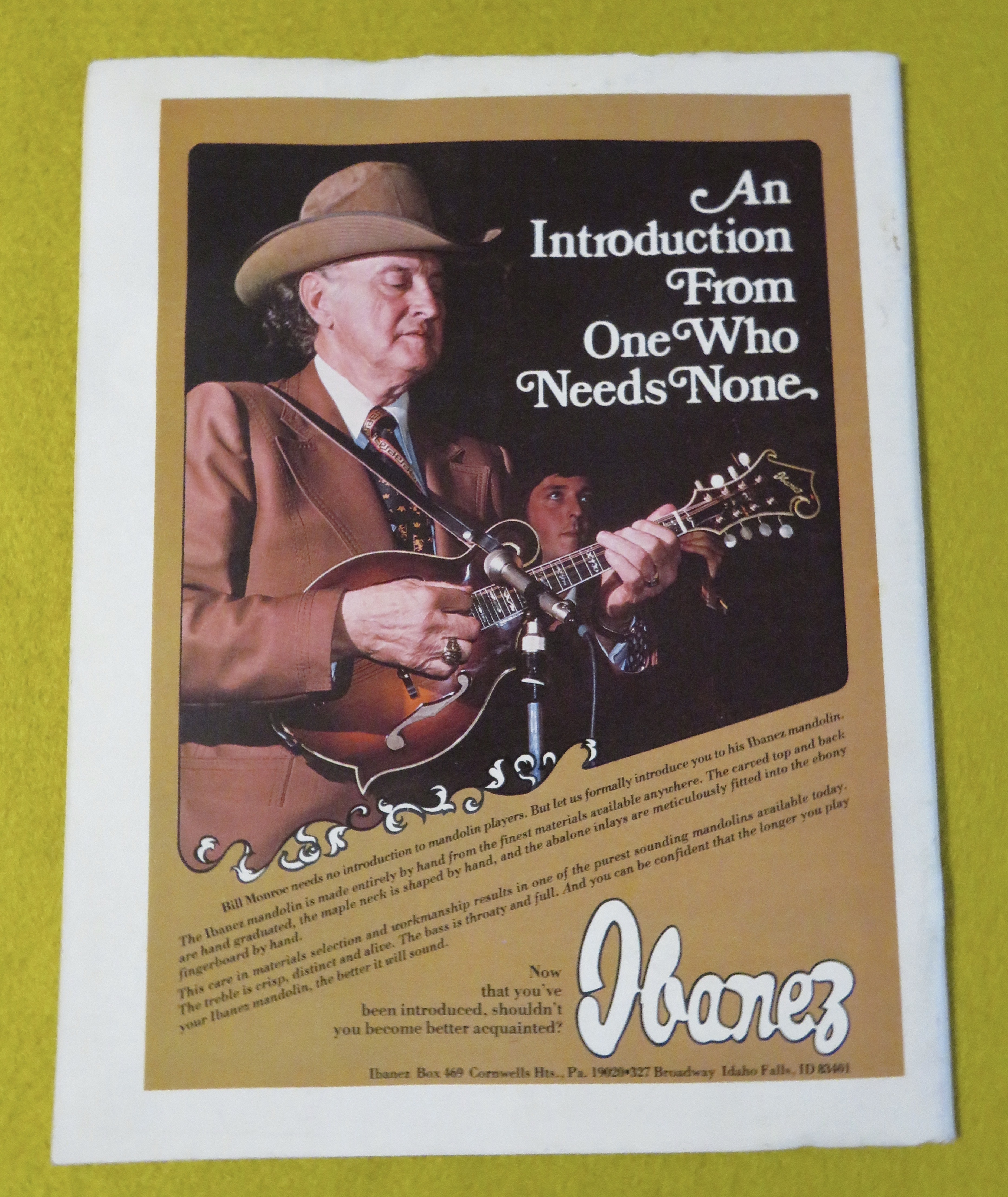 Pickin' Magazine May 1977 Larry Sparks