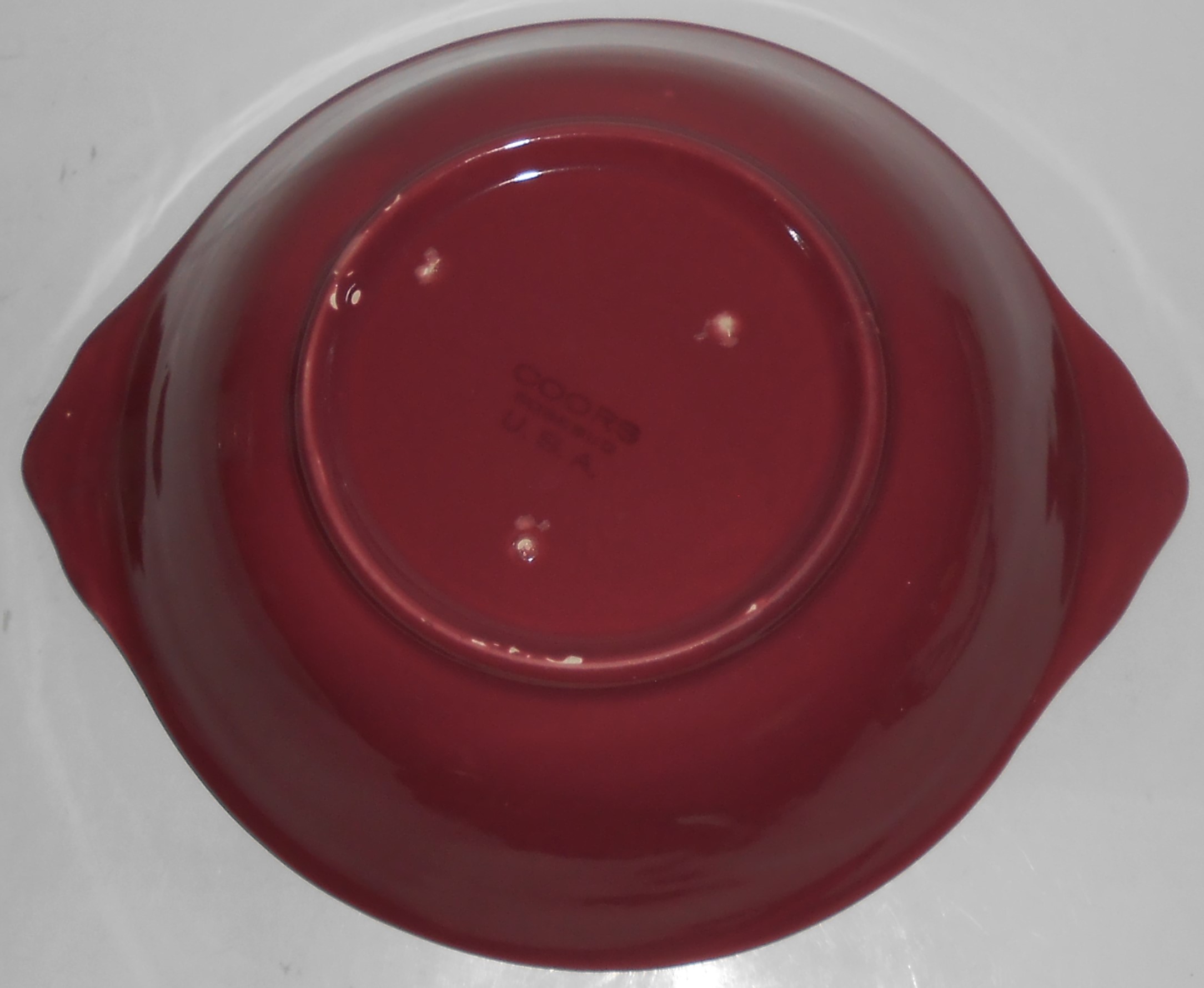 Coors Pottery Rosebud Red Vegetable Bowl