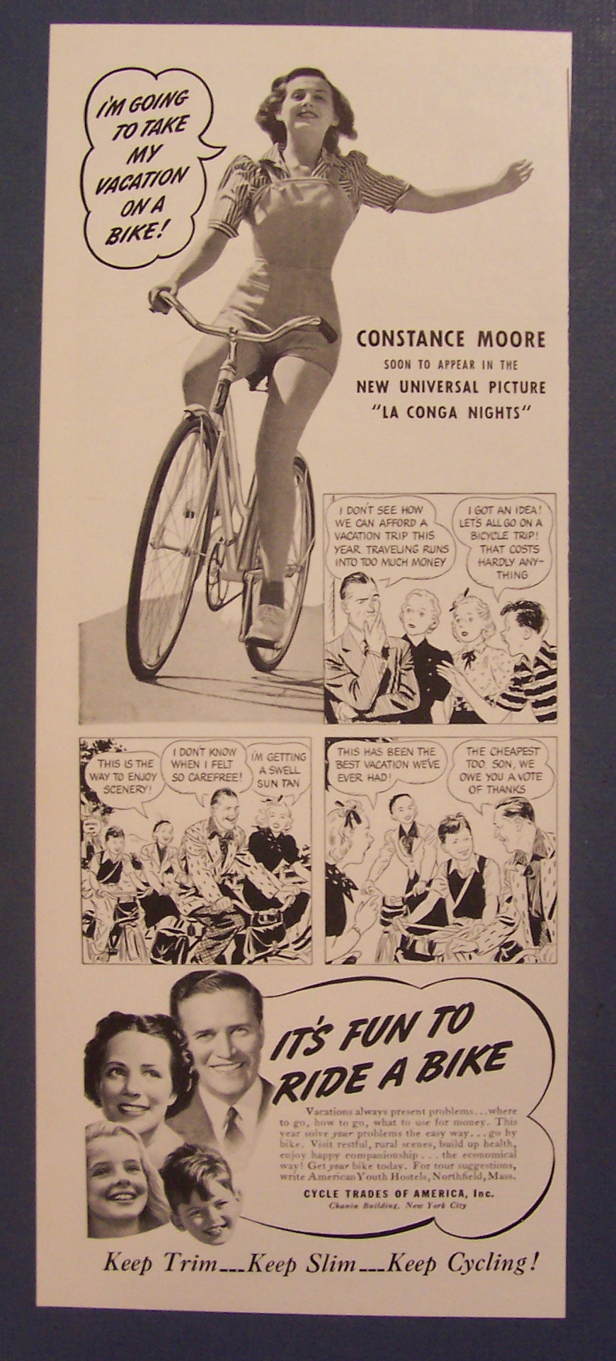 1940 Ride A Bike with Constance Moore