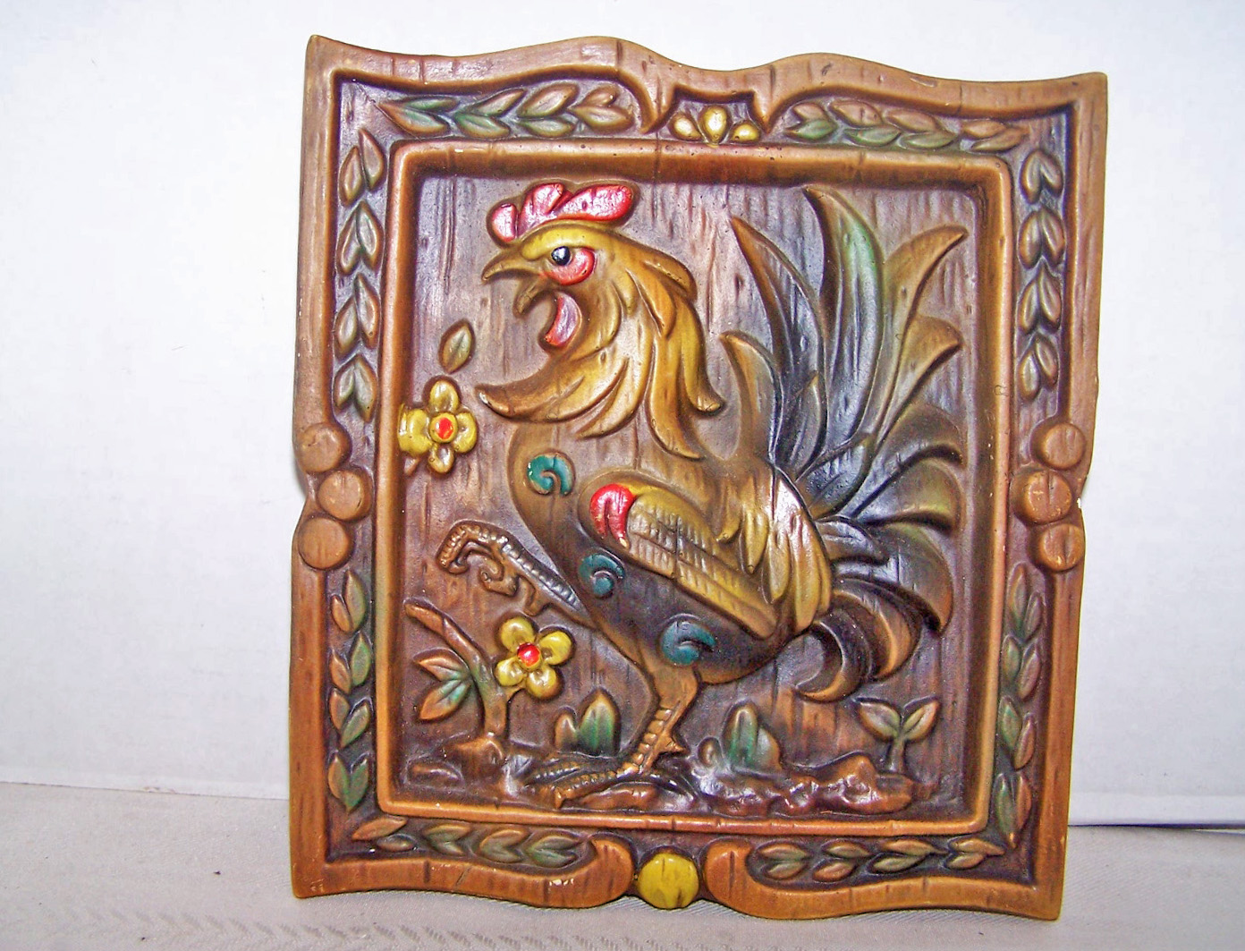 Napcoware Rooster Plaque, Japan