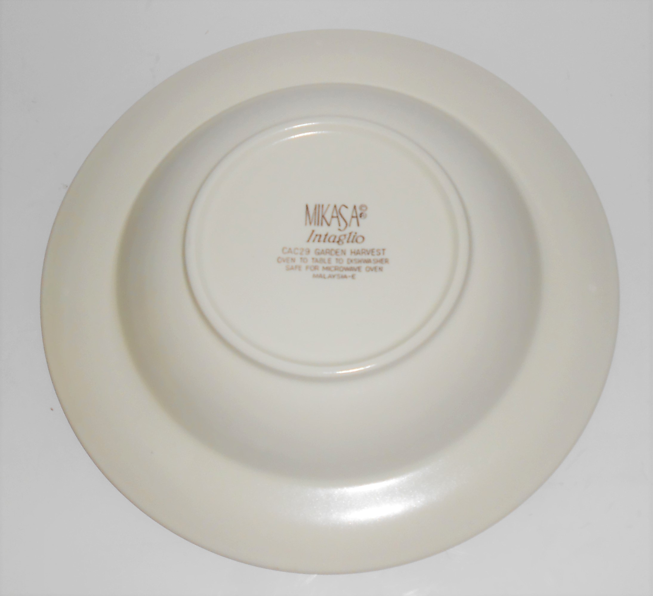 Mikasa Intaglio China CAC29 Garden Harvest Rimmed Soup
