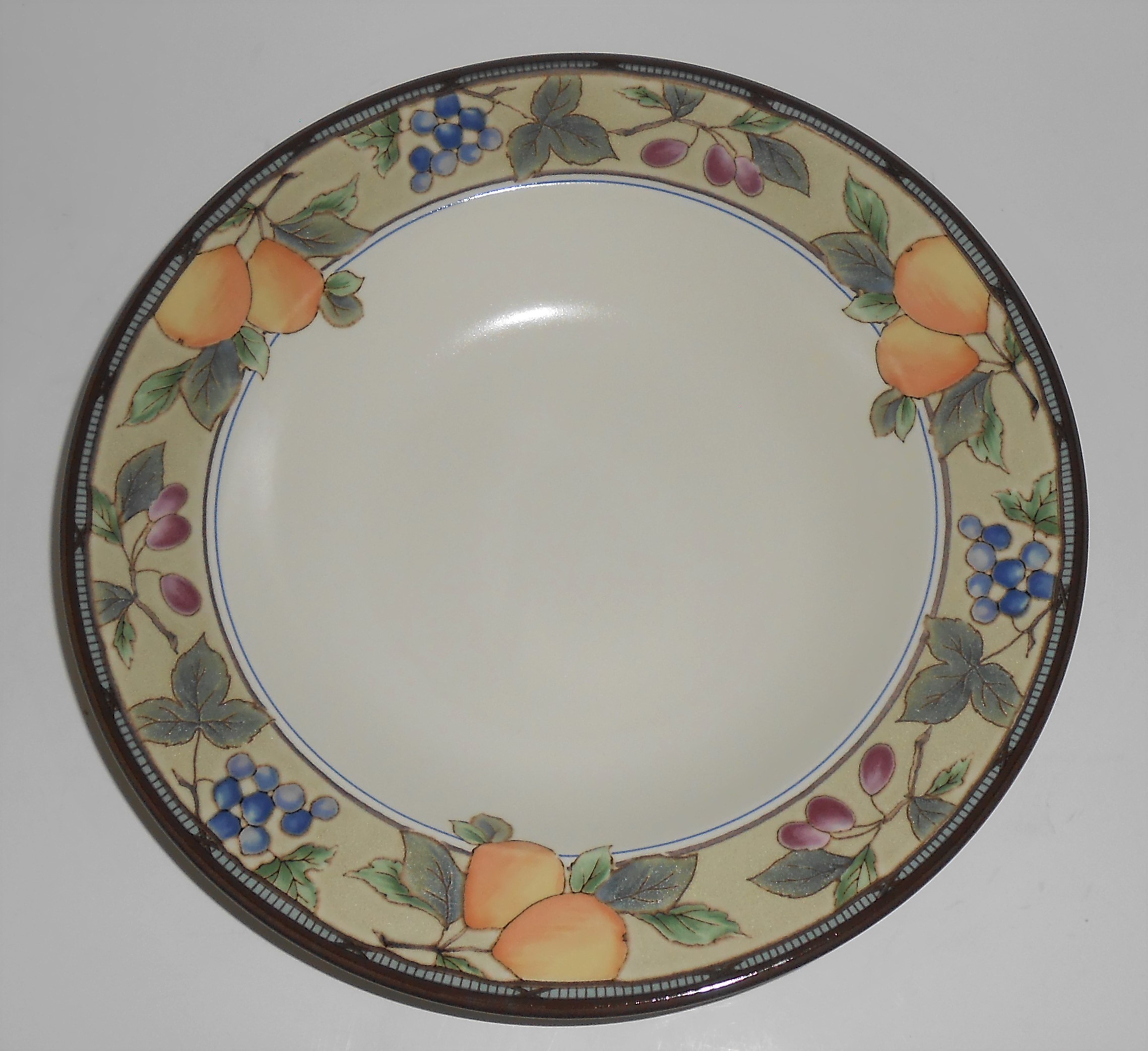 Mikasa Intaglio China CAC29 Garden Harvest Rimmed Soup