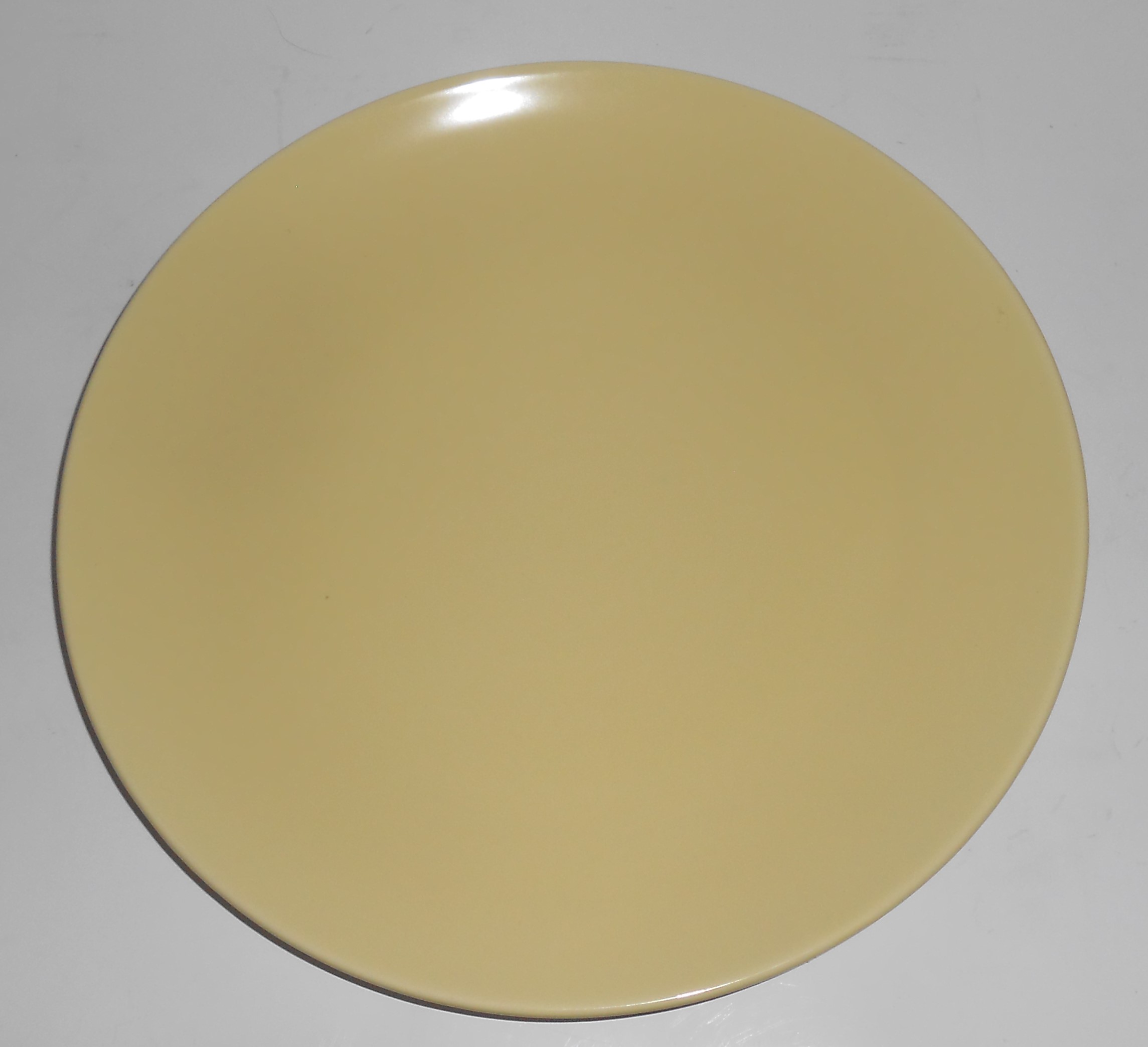 Catalina Pottery Rancho Ware Yellow/Ivory Duotone Din