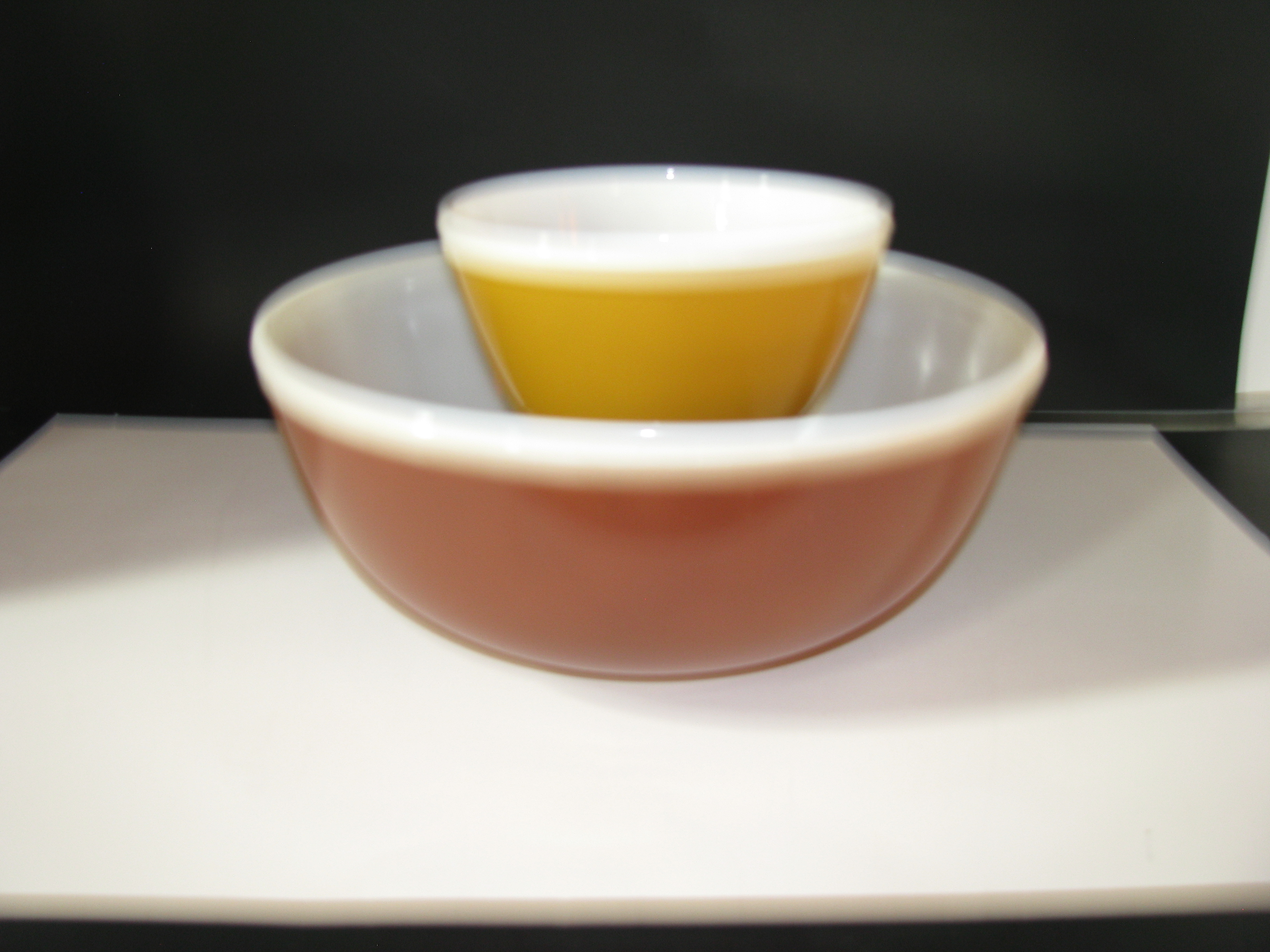 Vintage Pyrex Americana Chip and Dip Nesting Bowls