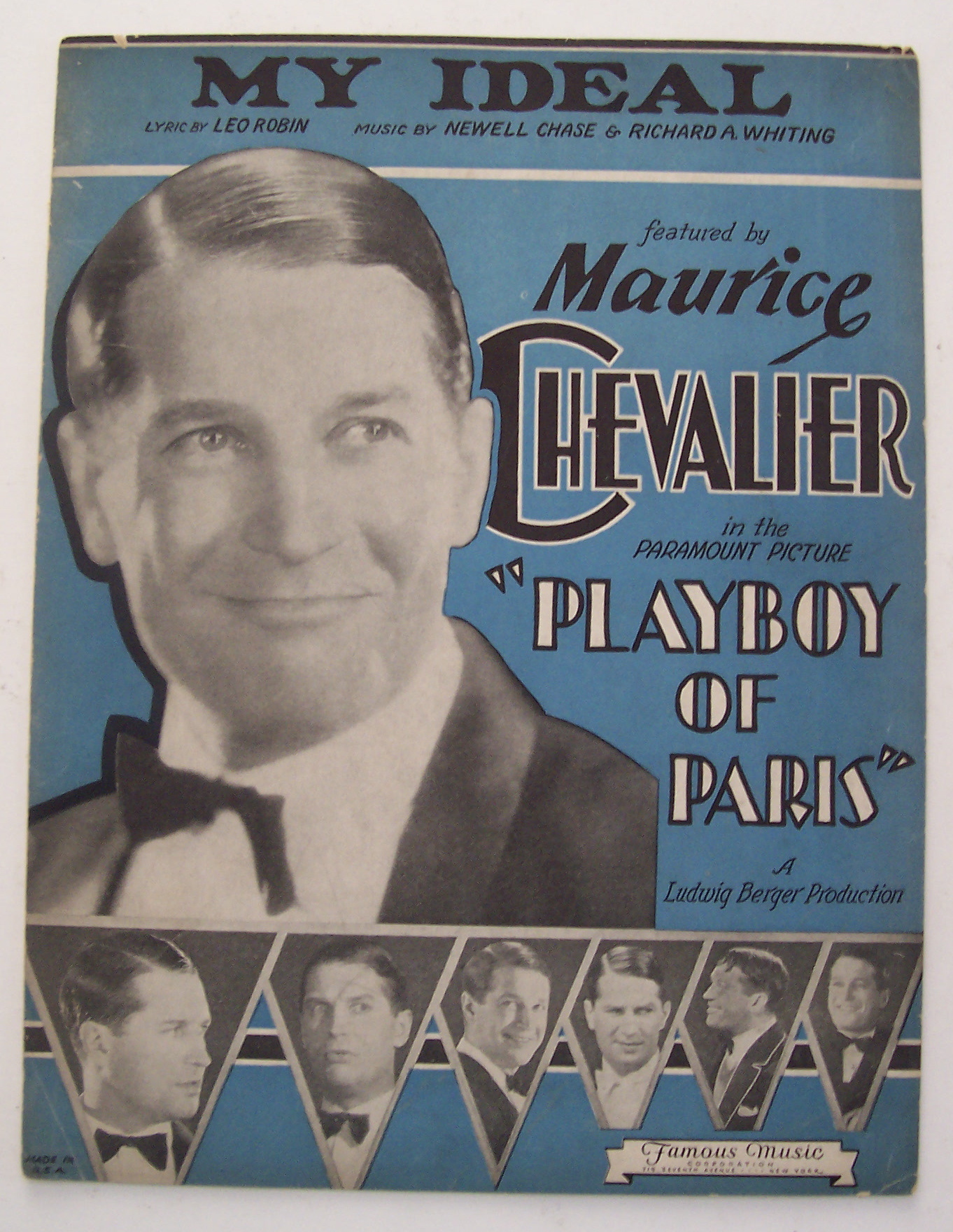 Sheet Music For 1930 My Ideal (Maurice Chevalier Cover)