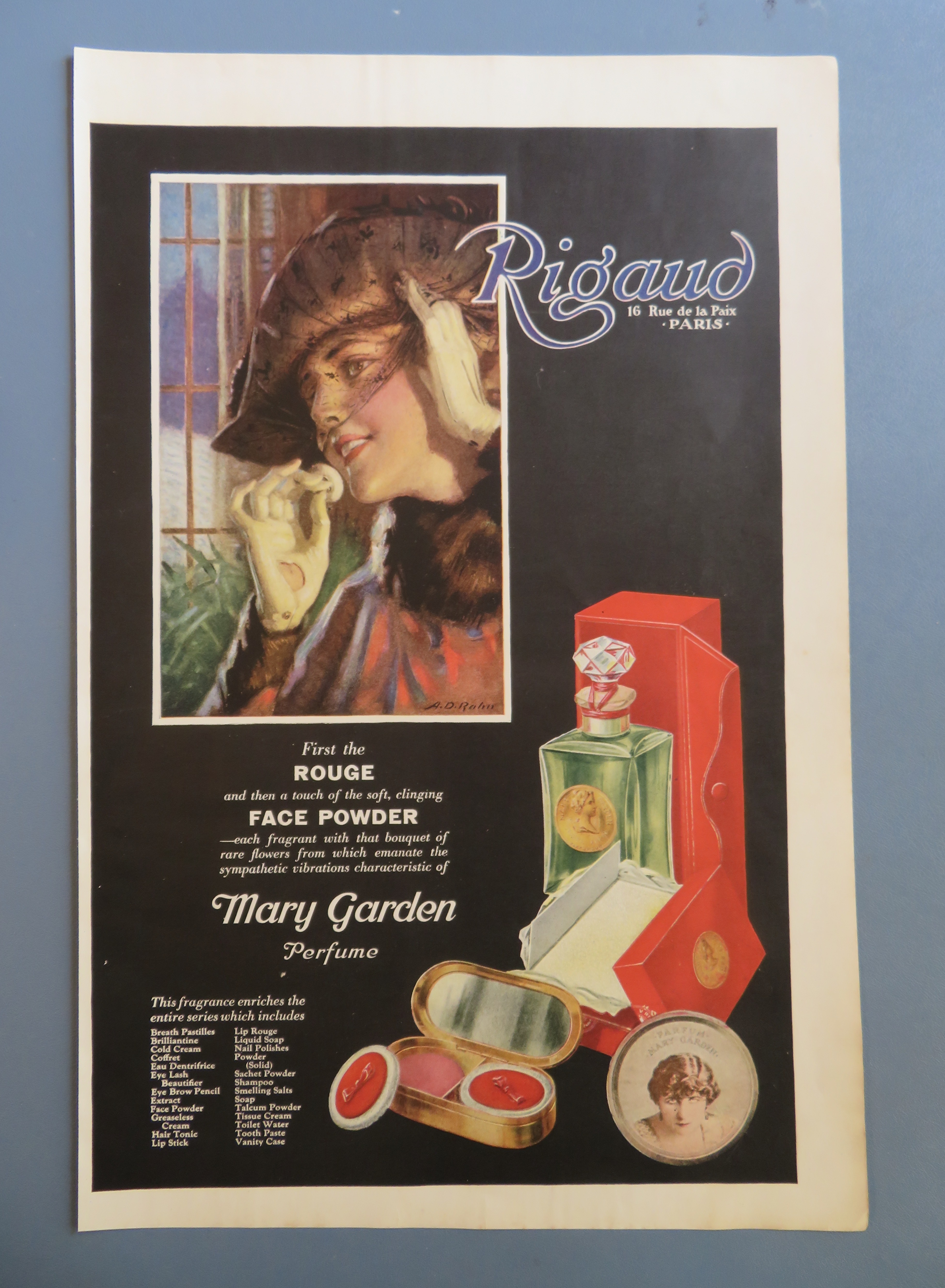 1920 Mary Garden Perfume with Lovely Woman