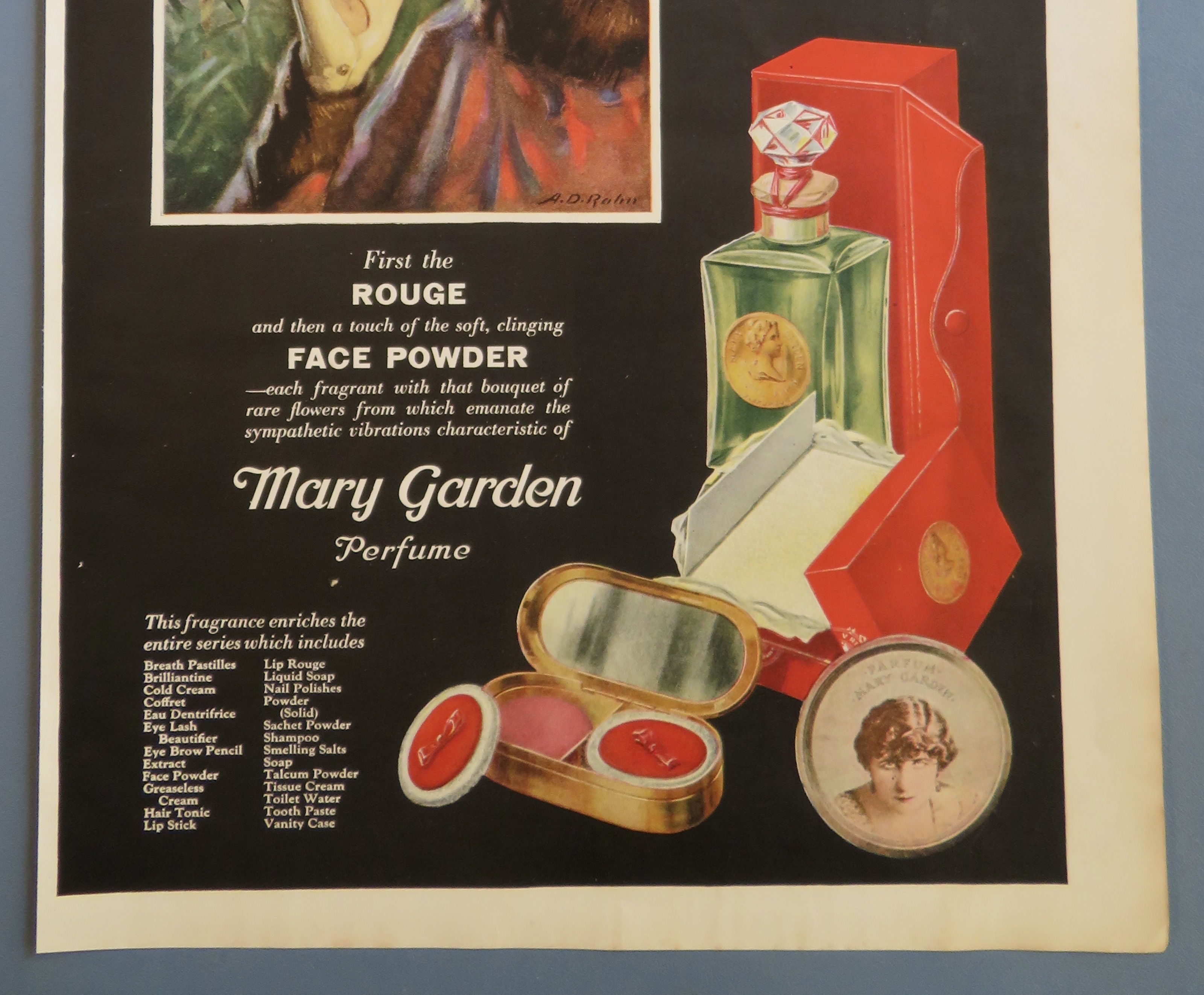 1920 Mary Garden Perfume with Lovely Woman
