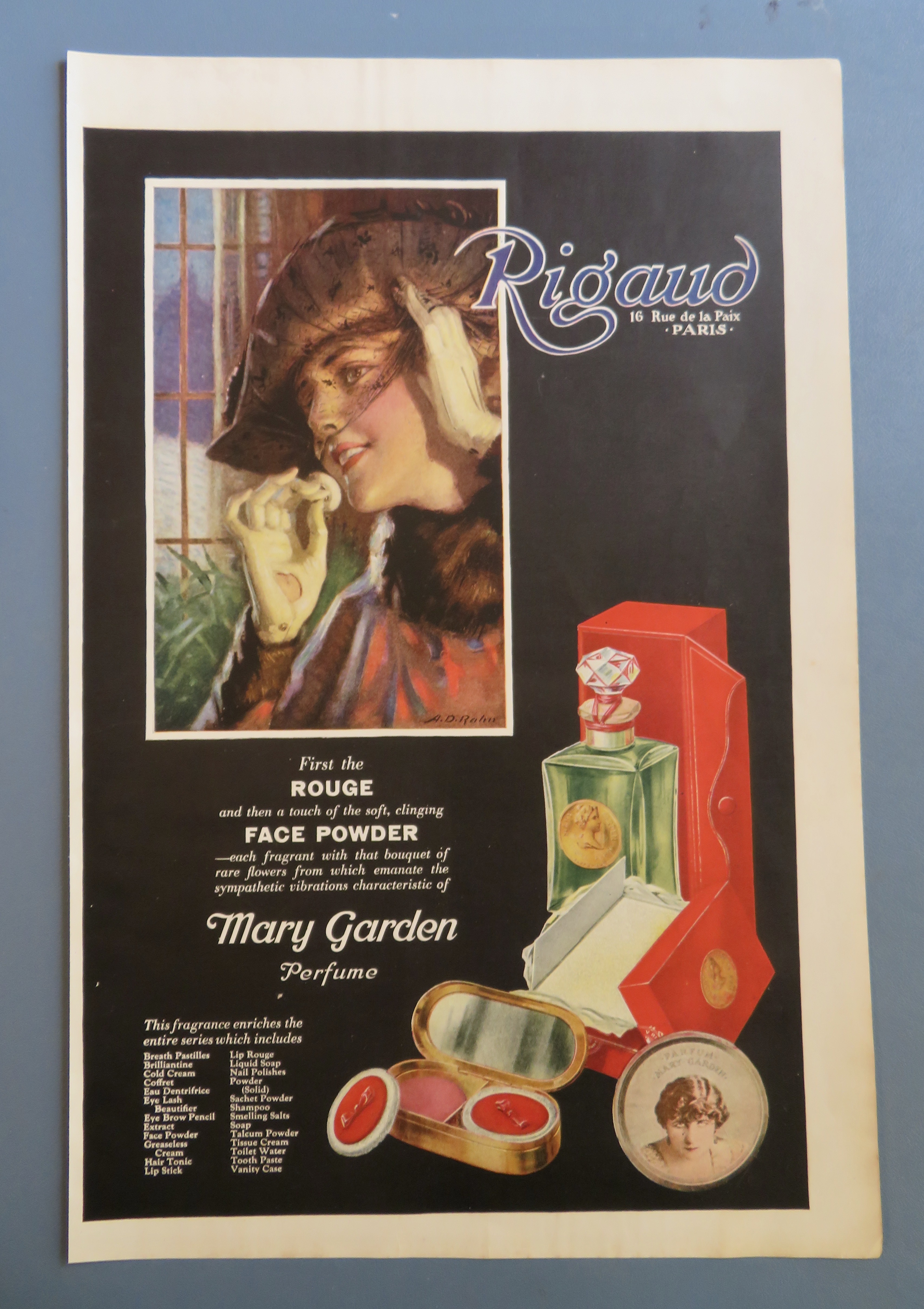 1920 Mary Garden Perfume with Lovely Woman