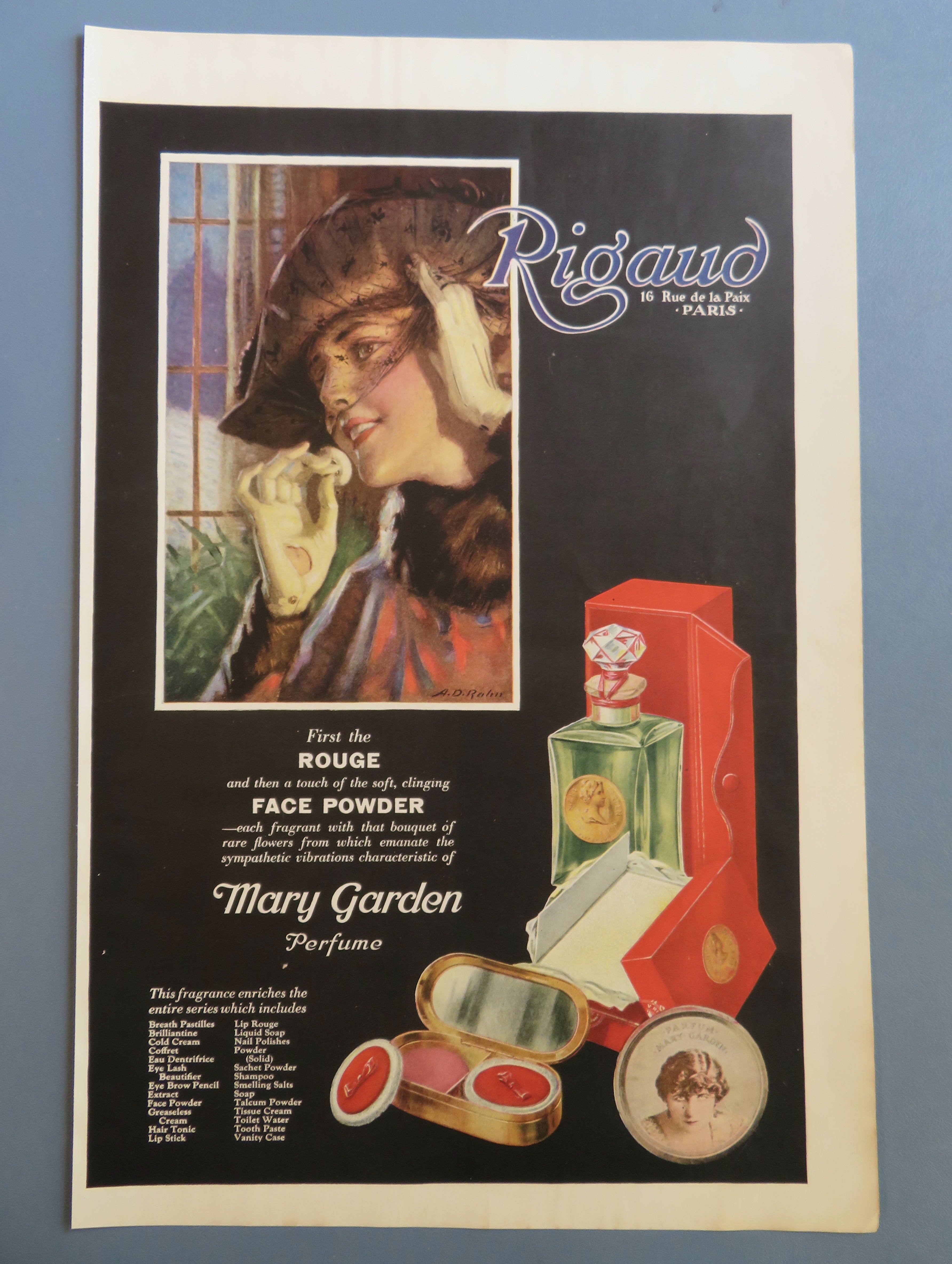 1920 Mary Garden Perfume with Lovely Woman