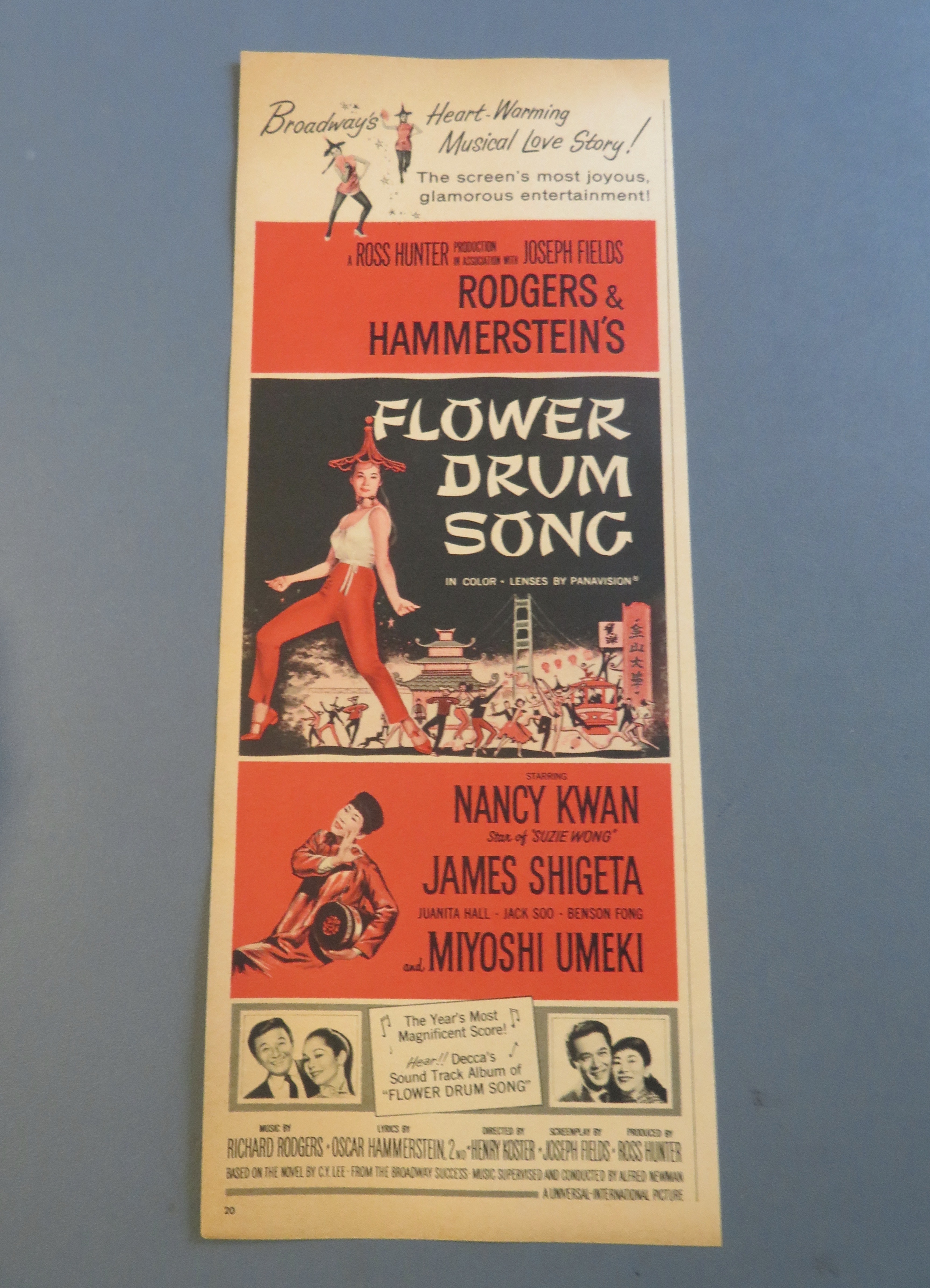 1962 Flower Drum Song with Nancy Kwan