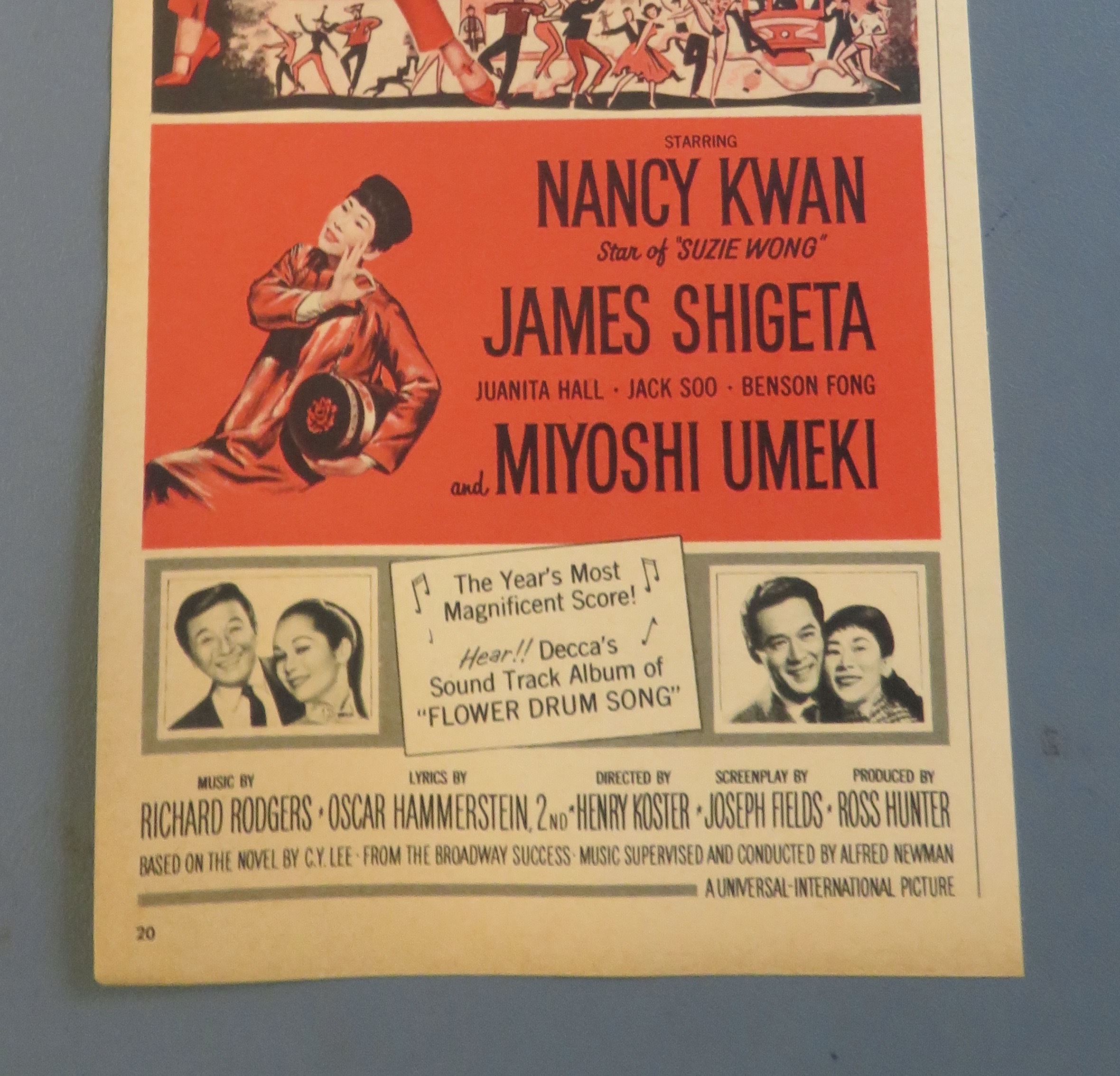 1962 Flower Drum Song with Nancy Kwan