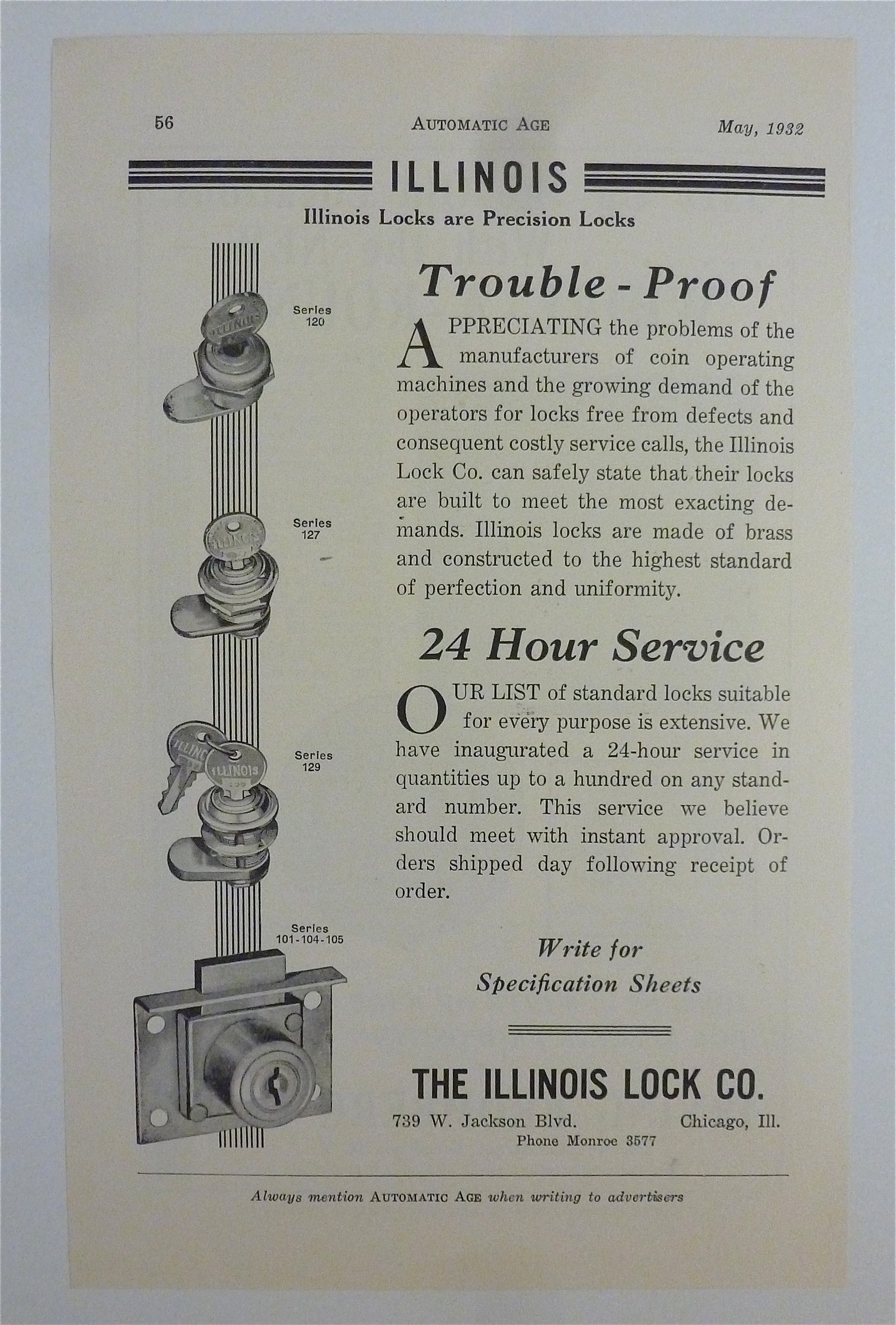 1932 Irving Bromberg Co. with Whirl-A-Round Game