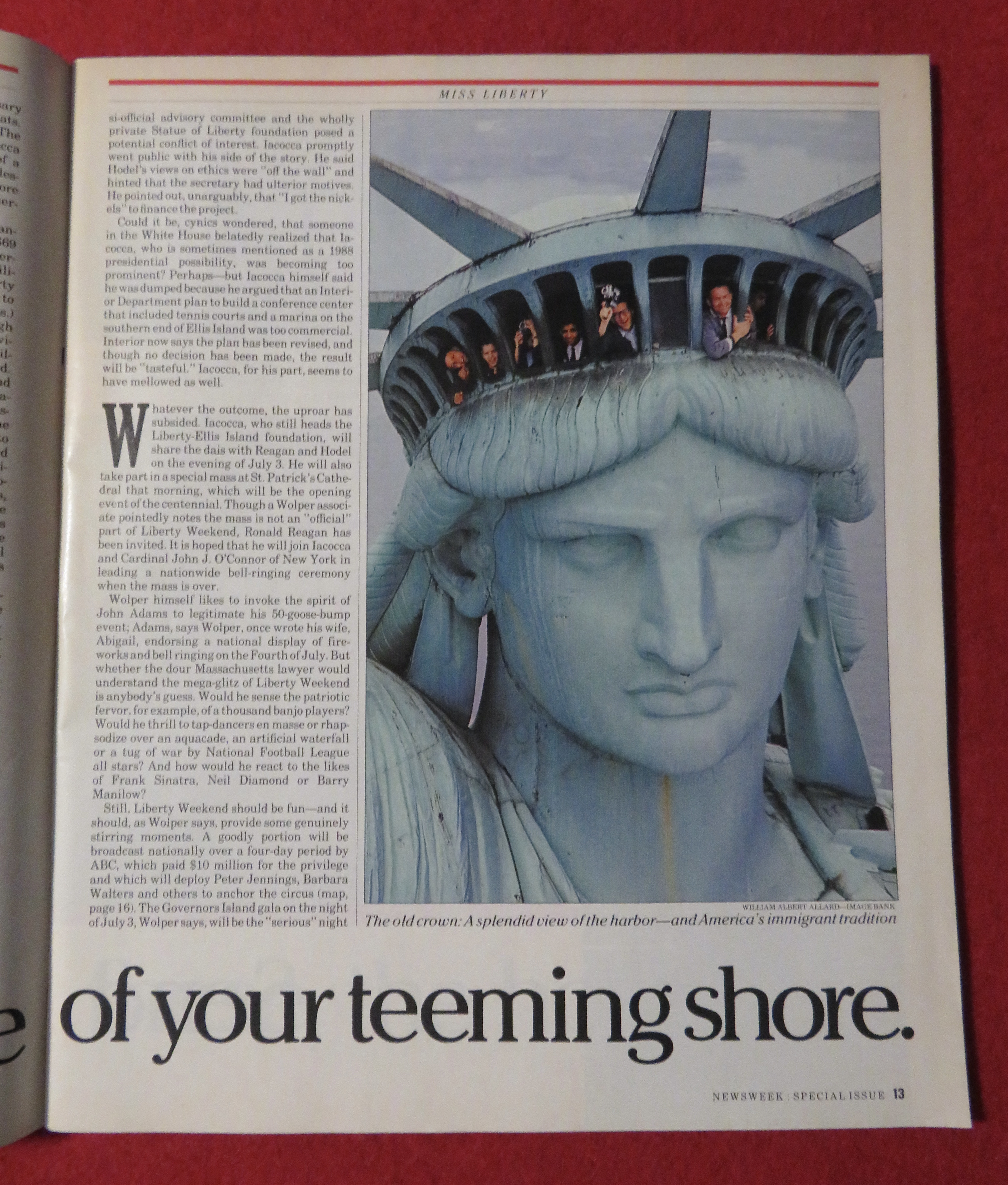 Newsweek Magazine Summer 1986 Sweet Land Of Liberty