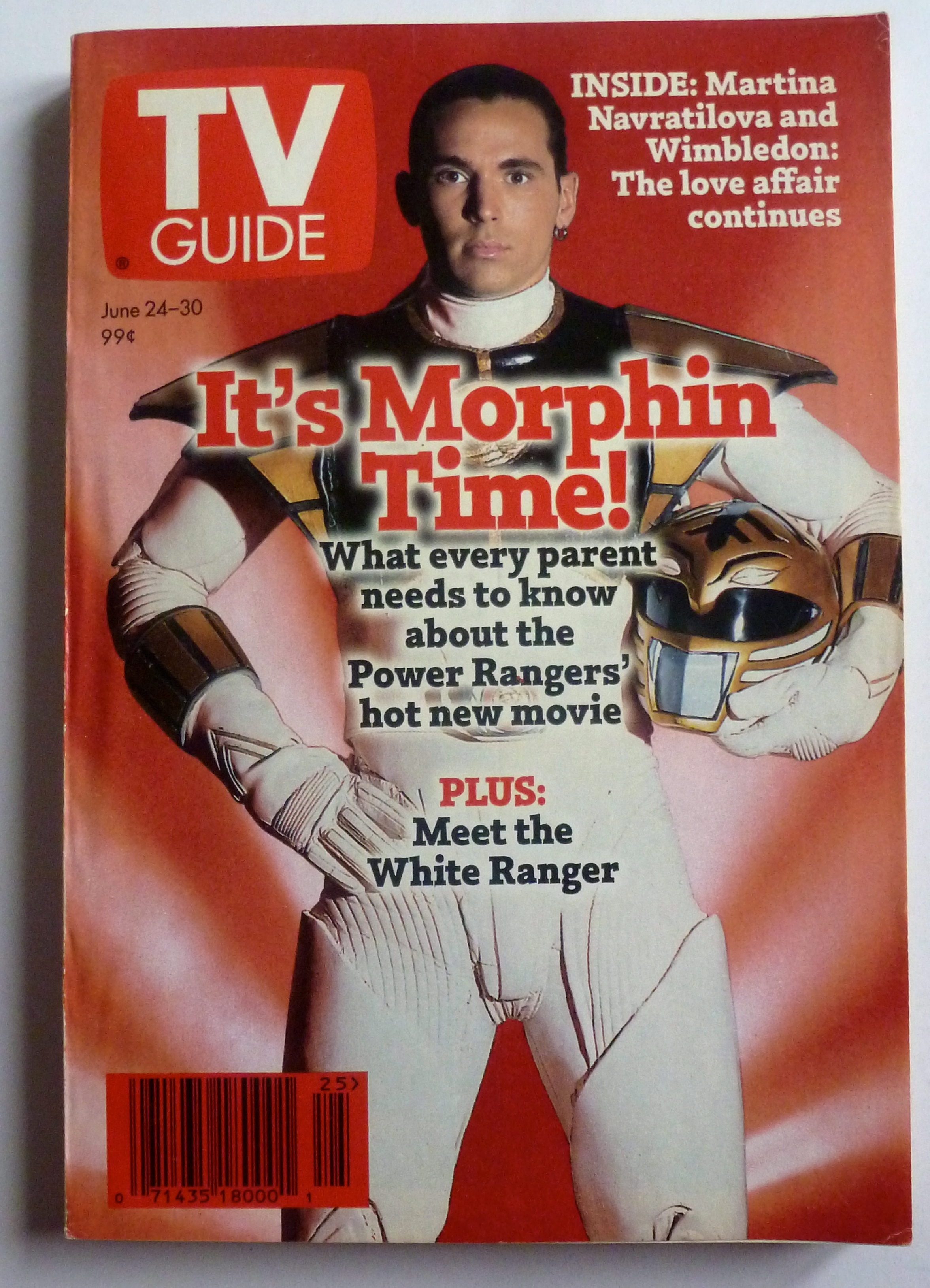 TV Guide-June 24-30, 1995-it's Morphin Time!