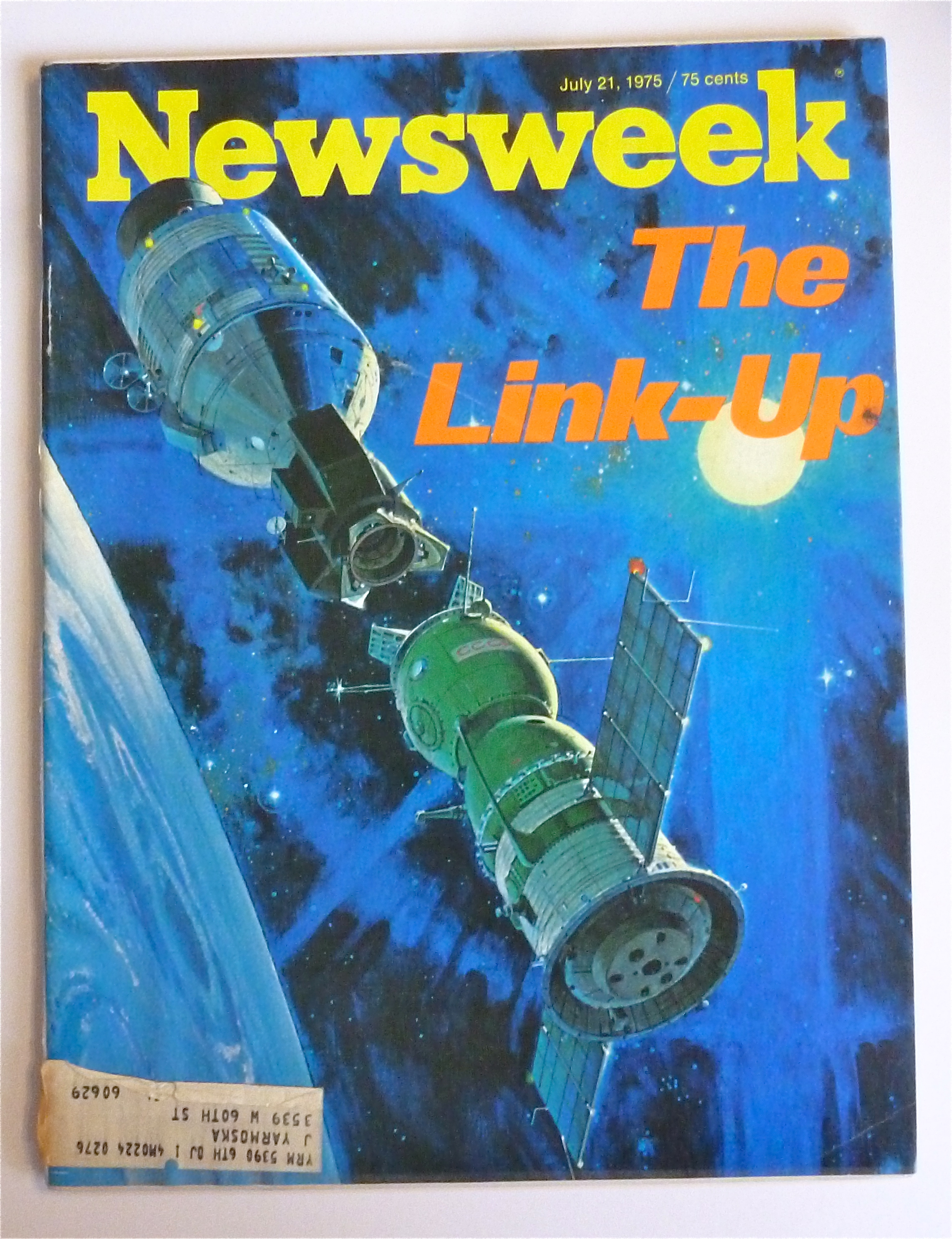 Newsweek Magazine July 21, 1975 The Link Up