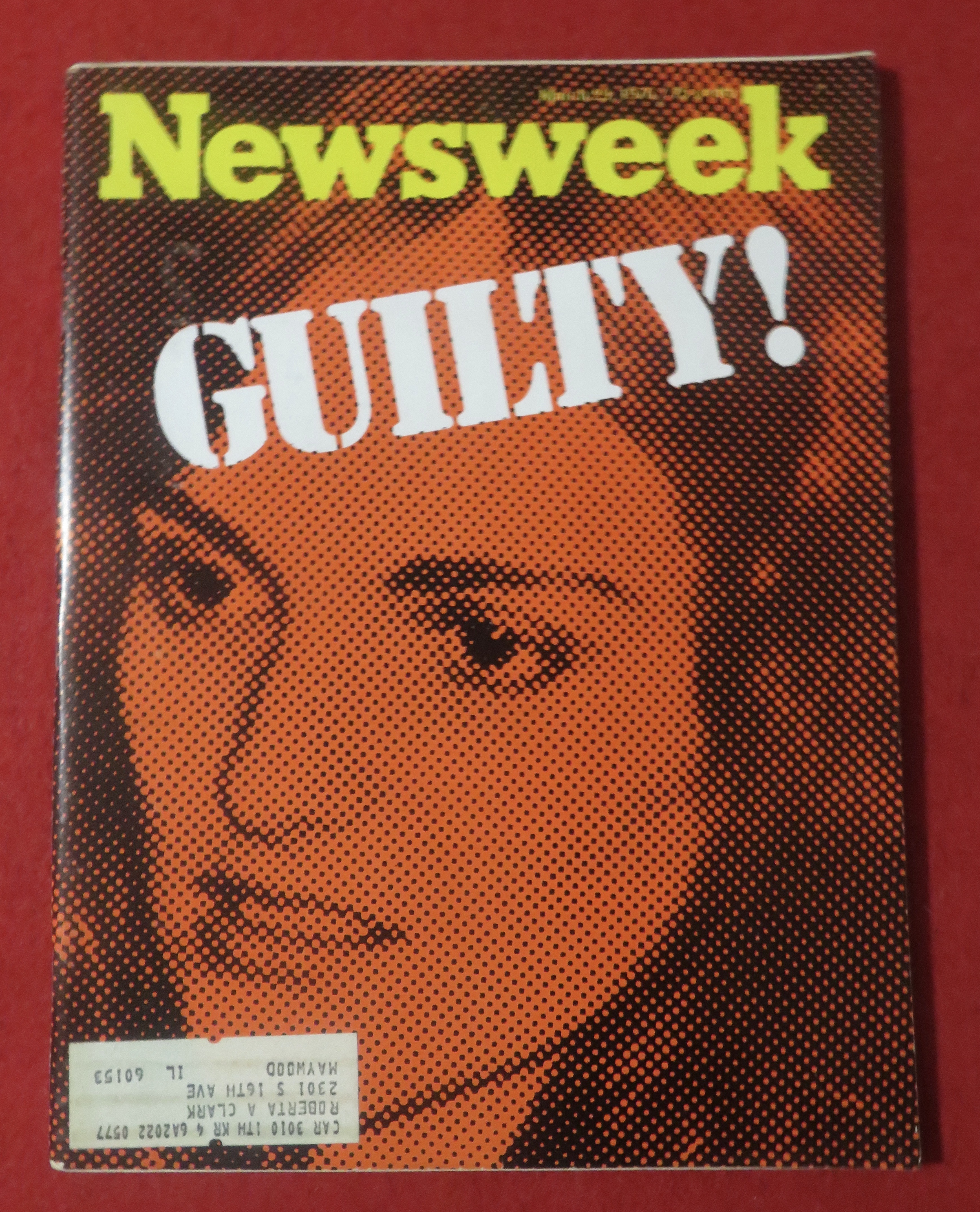 Newsweek Magazine March 29, 1976 Guilty