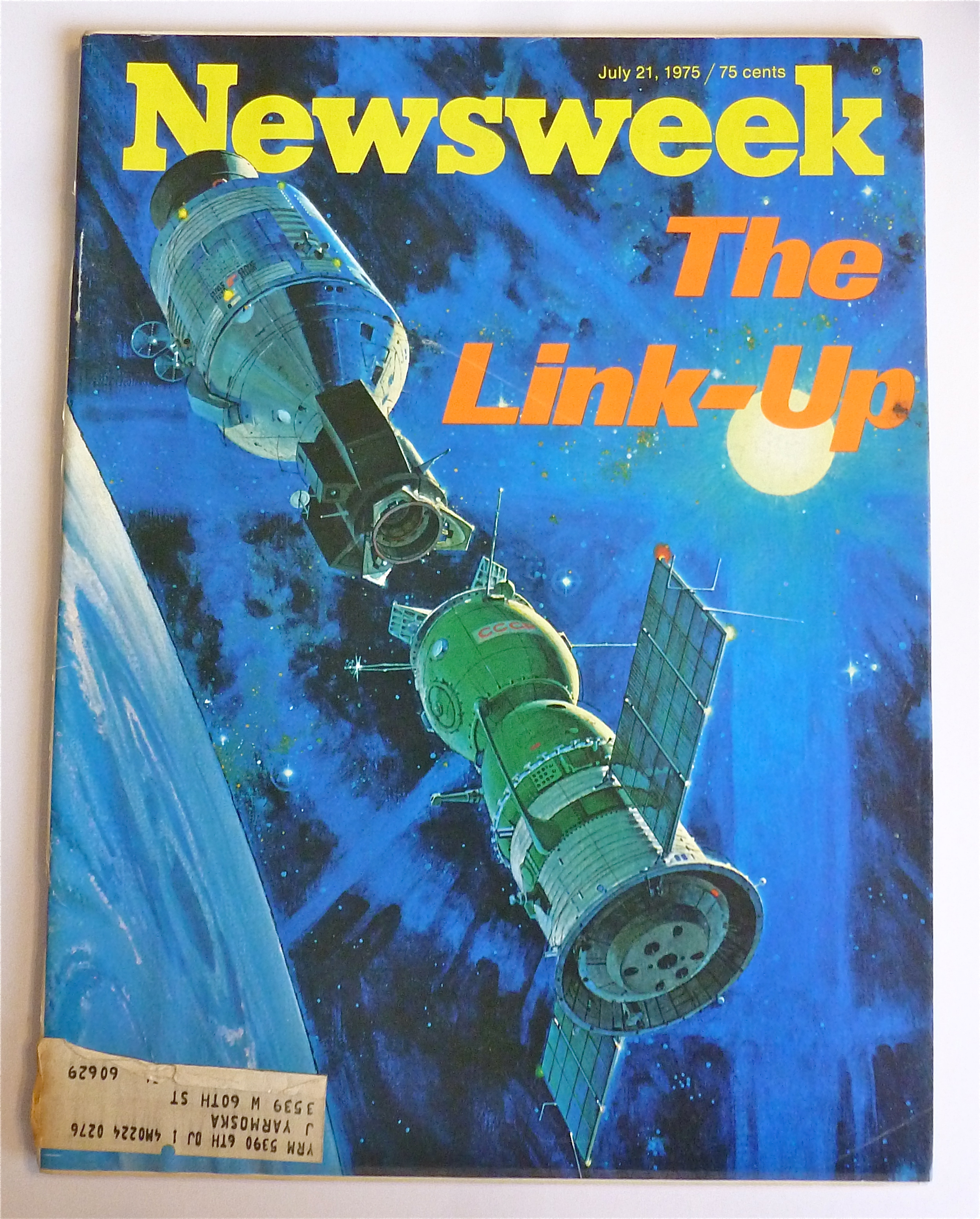Newsweek Magazine July 21, 1975 The Link Up