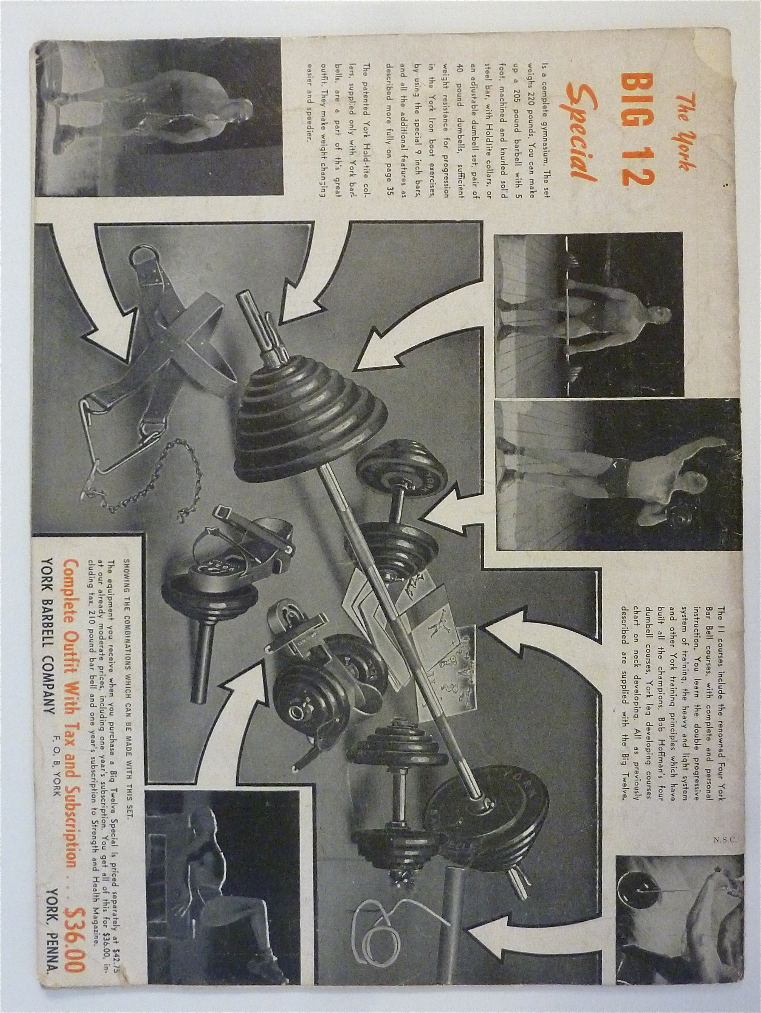 Strength & Health Magazine October 1943 Steve Sanko
