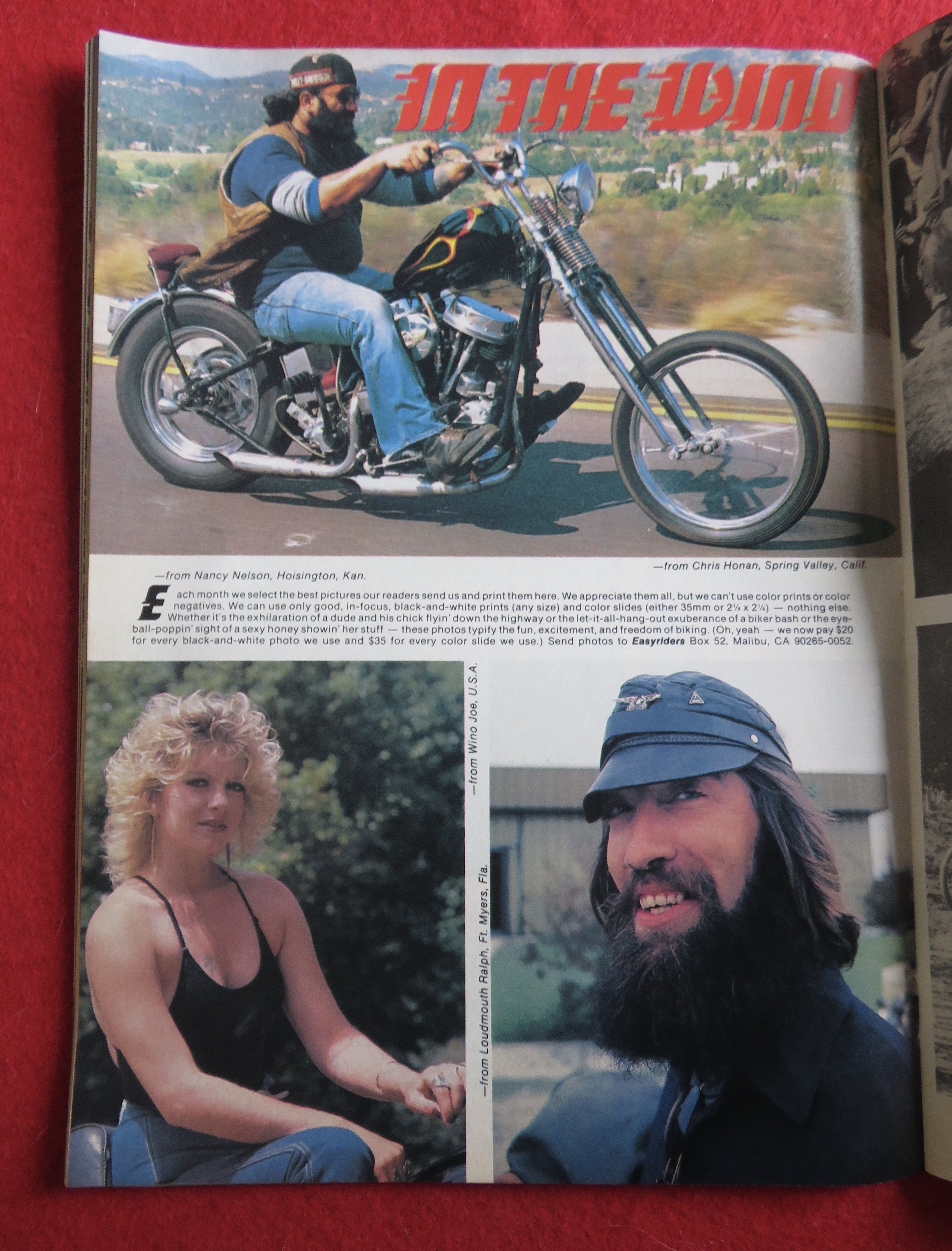Easyriders Magazine September 1984 Biker Widow Speaks