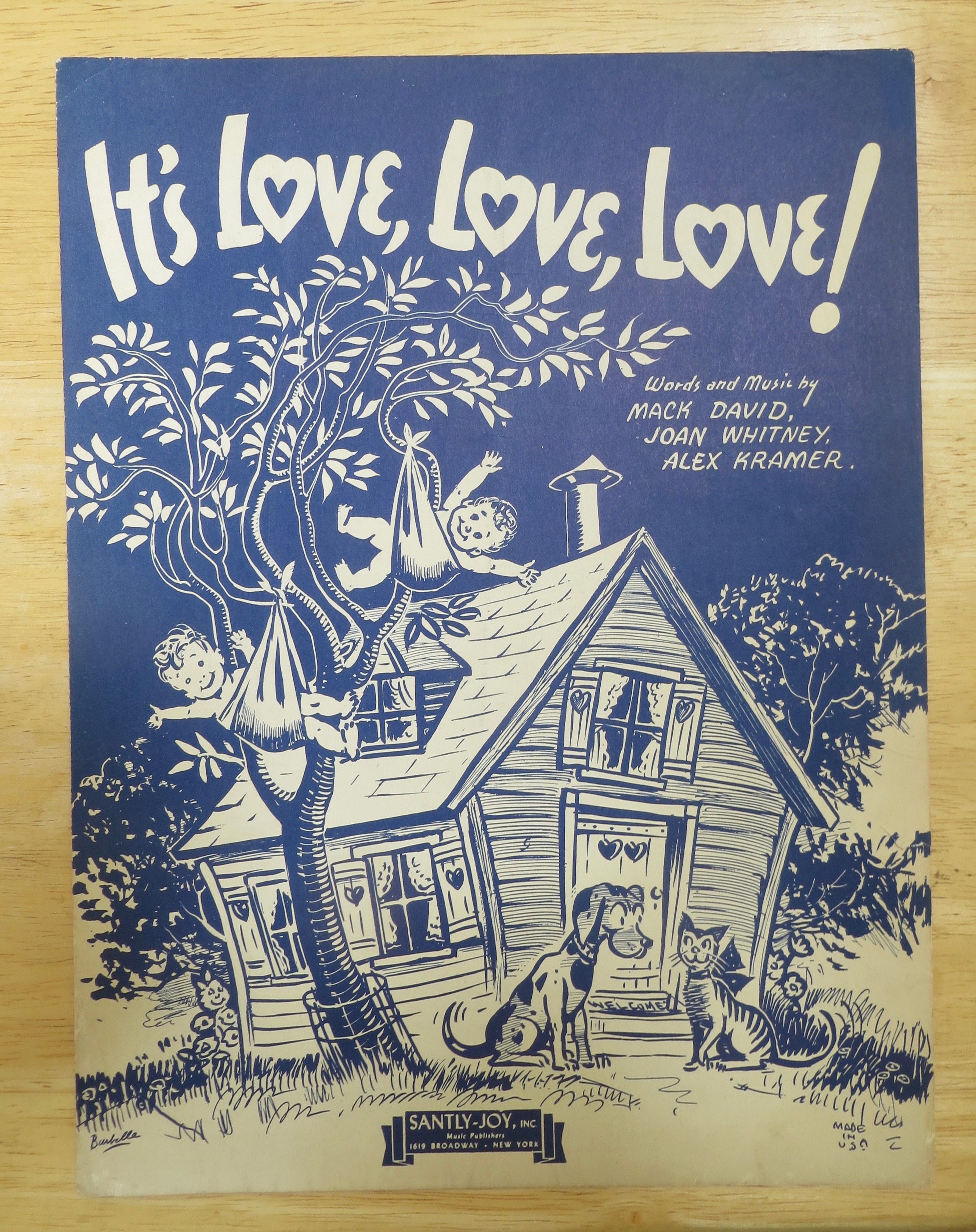 Sheet Music For 1943 It's Love, Love, Love