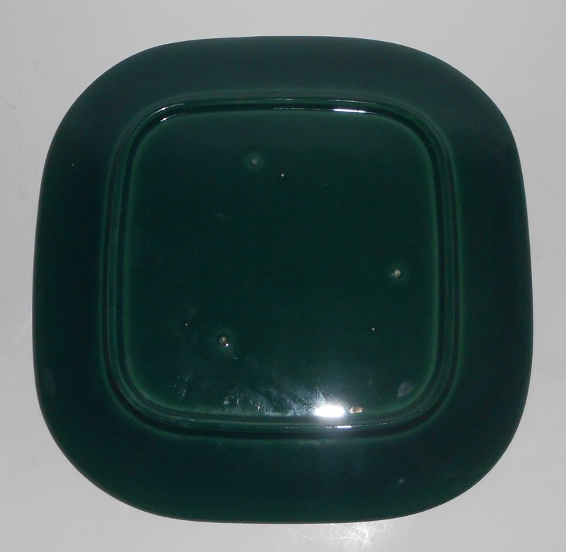 VINTAGE Franciscan Pottery Tiempo Leaf Dark Green Dinner Plate