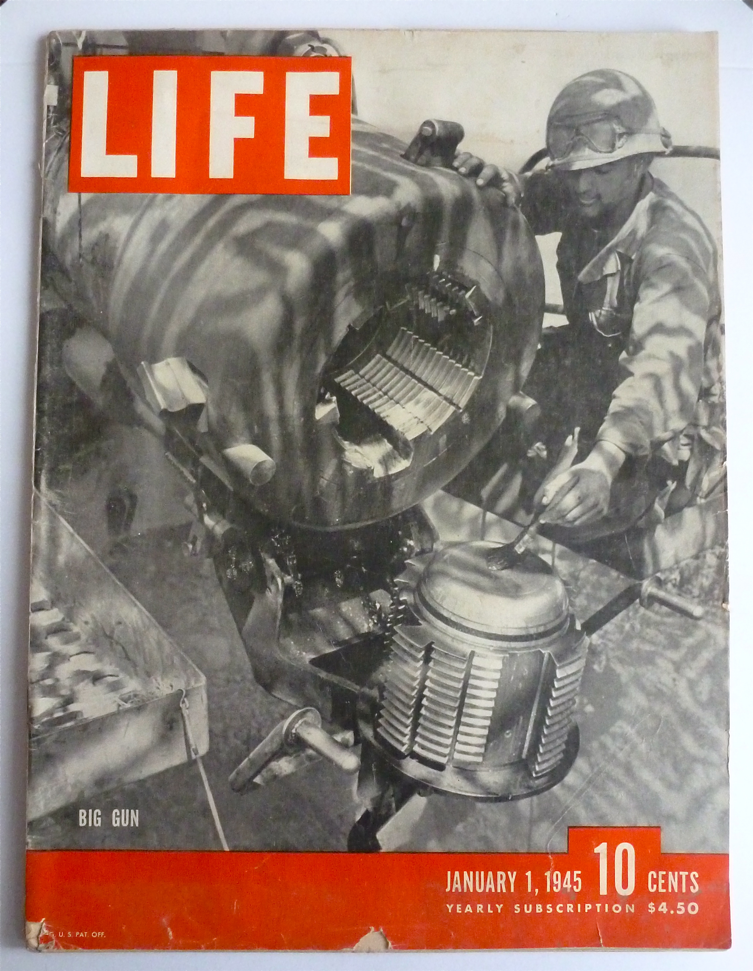 Life Magazine January 1, 1945 Big Gun