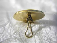 14K Yellow Gold Italian French Back Pierced  Clip Earri