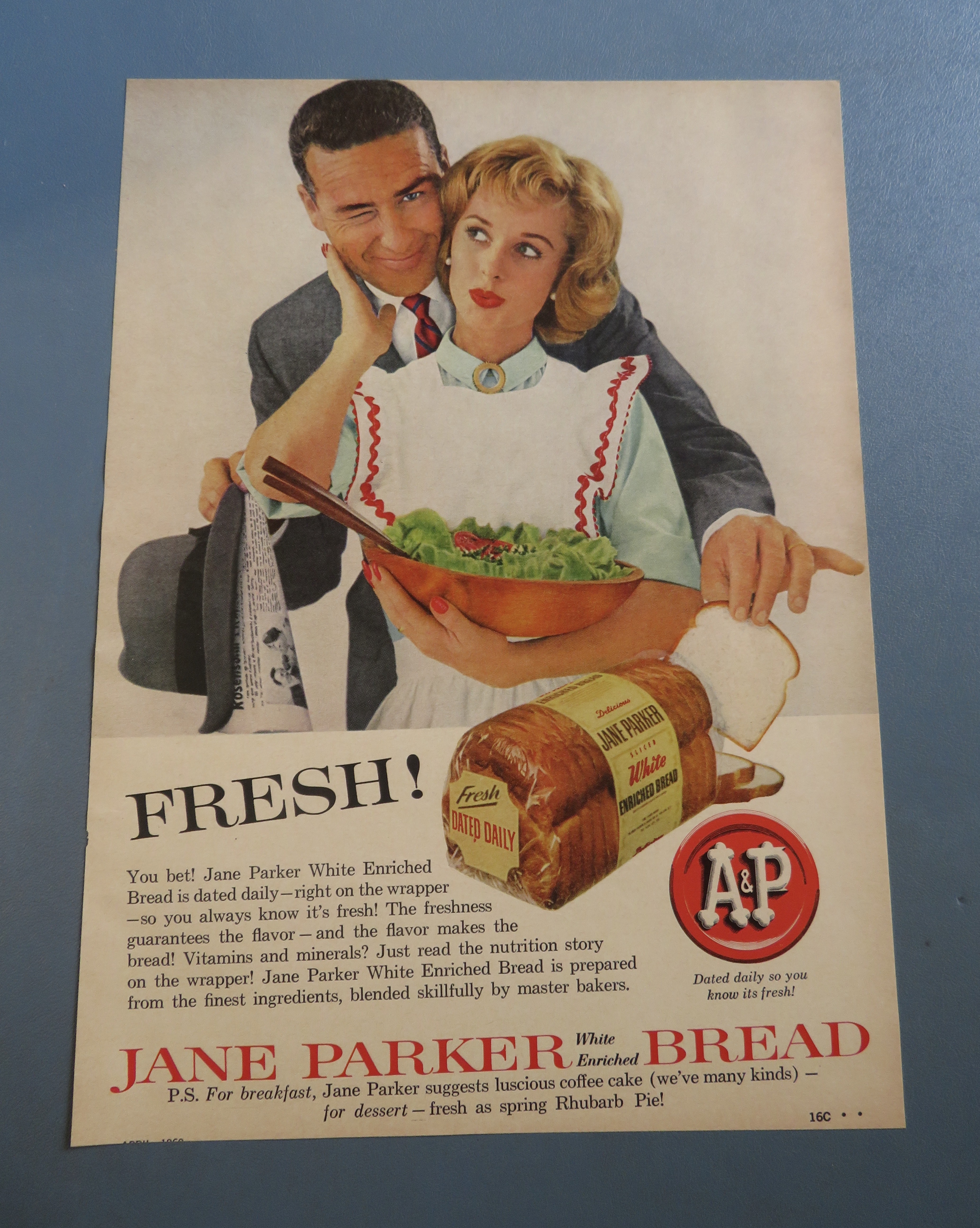 1960 Jane Parker Bread with Husband Stealing Bread